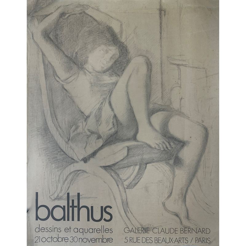 Locandina della mostra Balthus, 1971