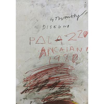 Locandina, mostra Cy Twombly, 1980