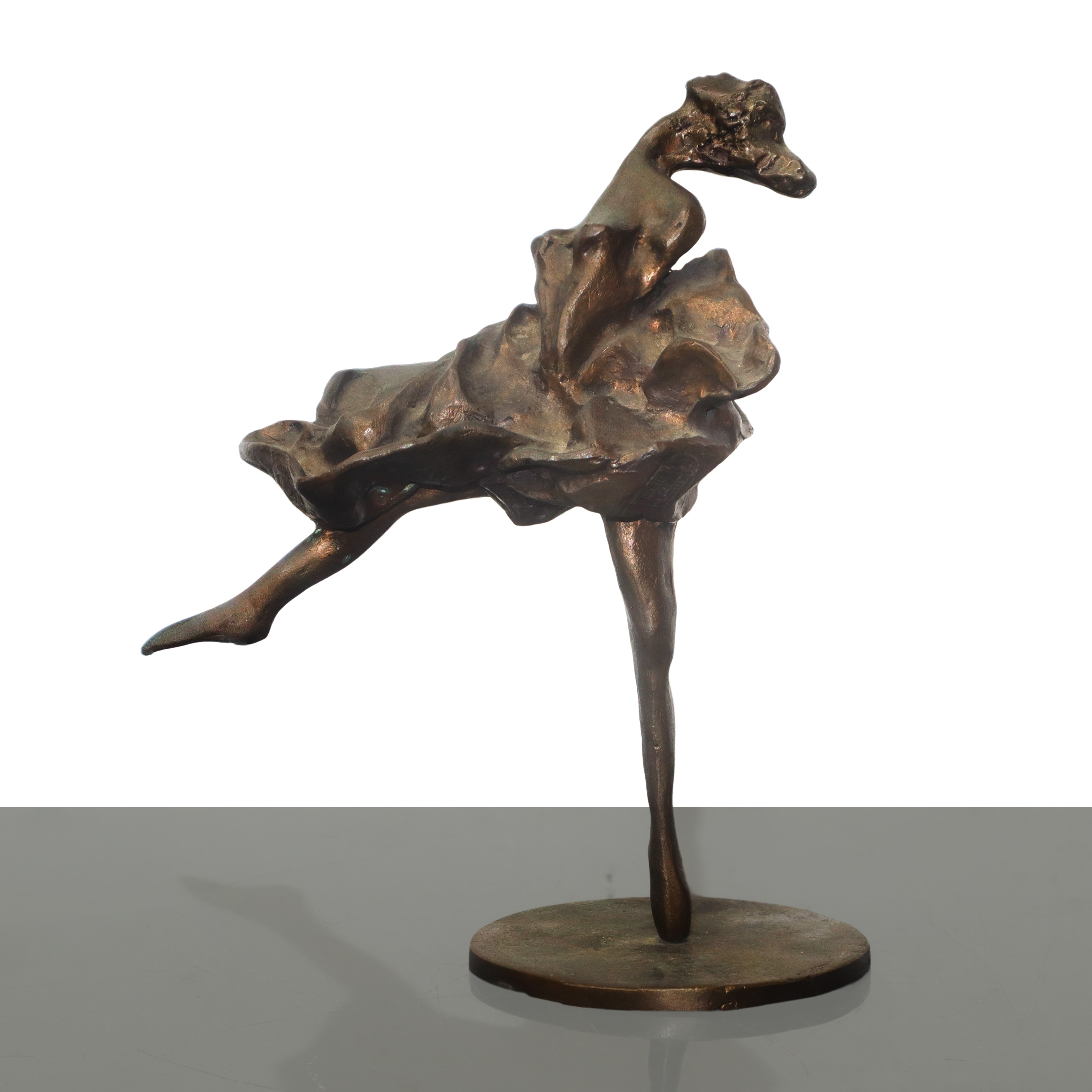 Ballerina, scultura in bronzo