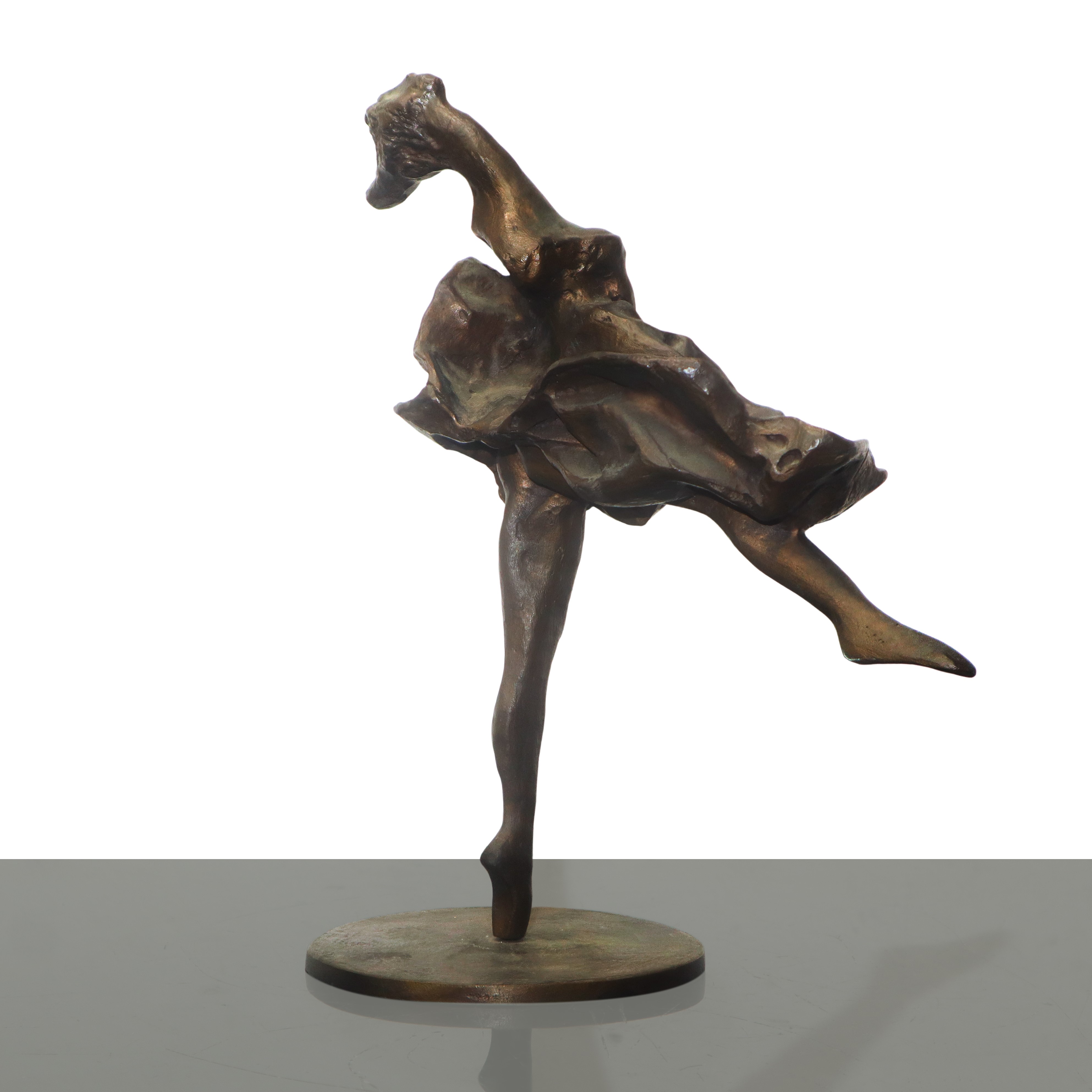 Ballerina, scultura in bronzo