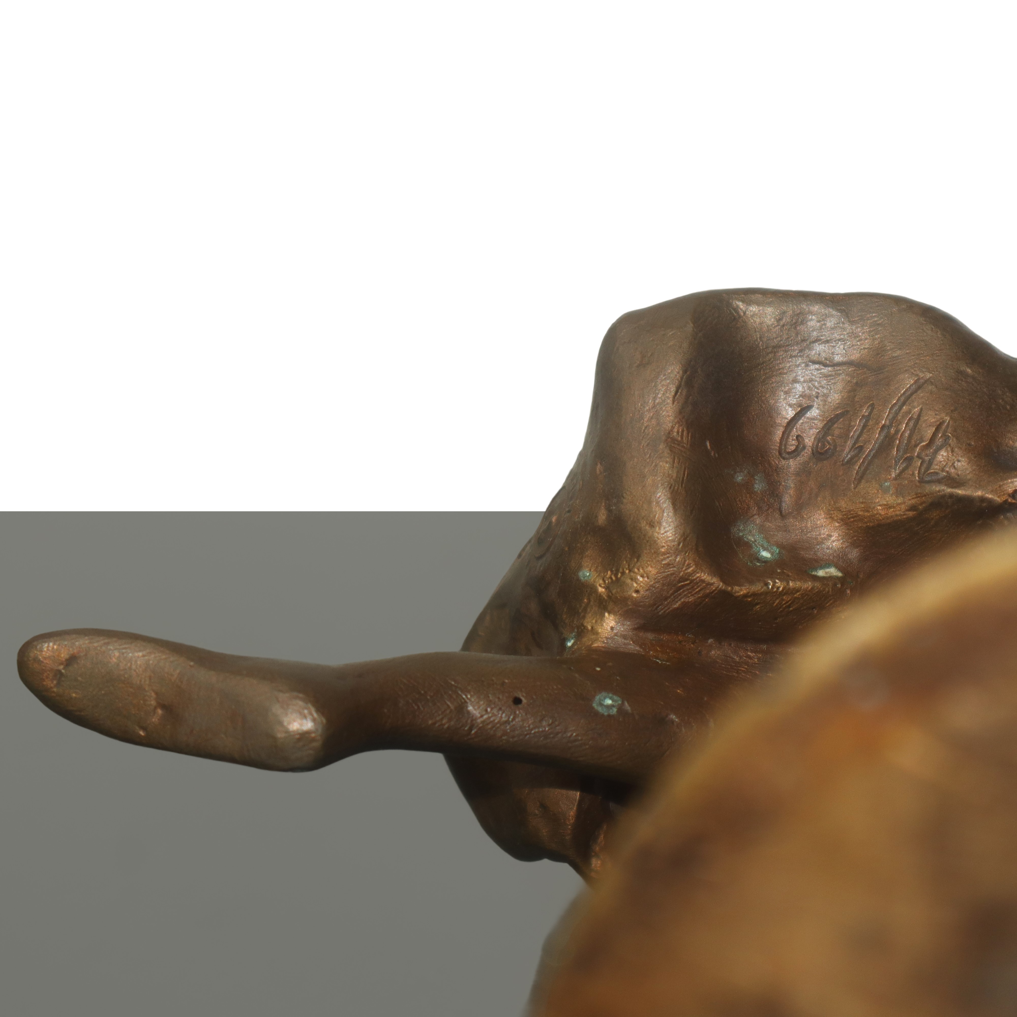 Ballerina, scultura in bronzo