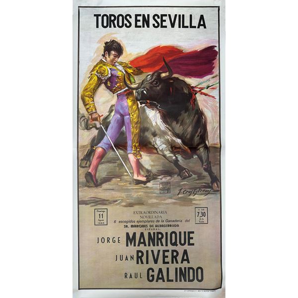 Bullfighting Poster in Seville
