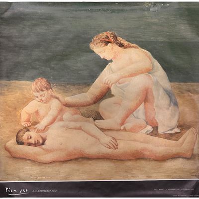 Locandina della mostra, Picasso e il Mediterraneo, 1982