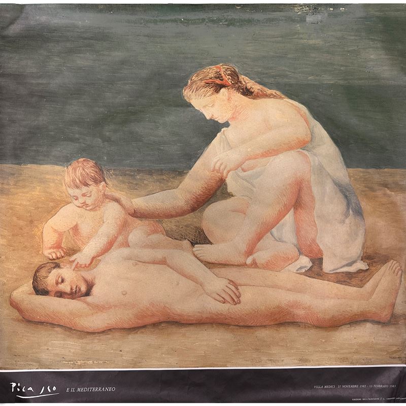 Locandina della mostra, Picasso e il Mediterraneo, 1982