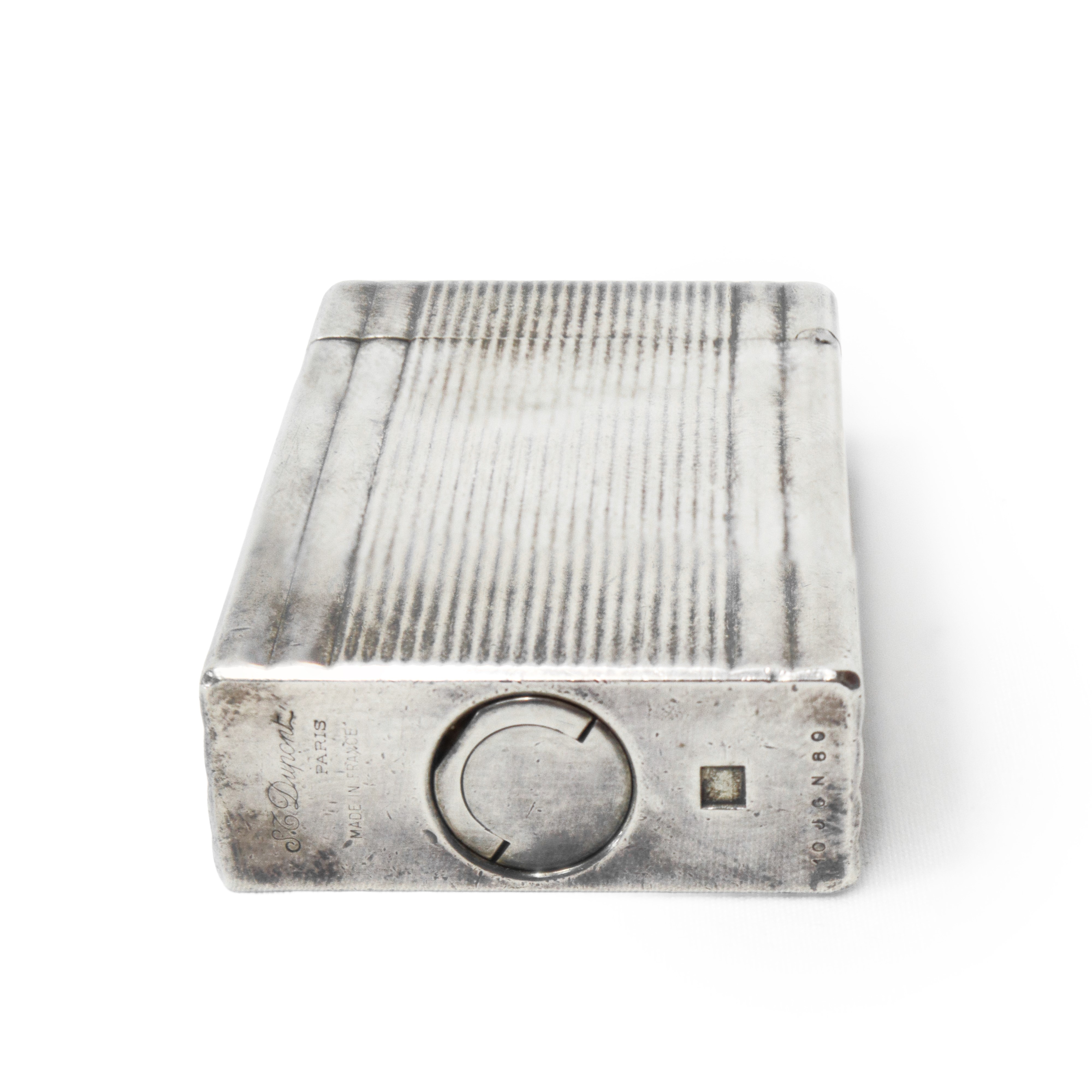 Accendino modello Vertical Lignes Briquet Gatsby placcato argento