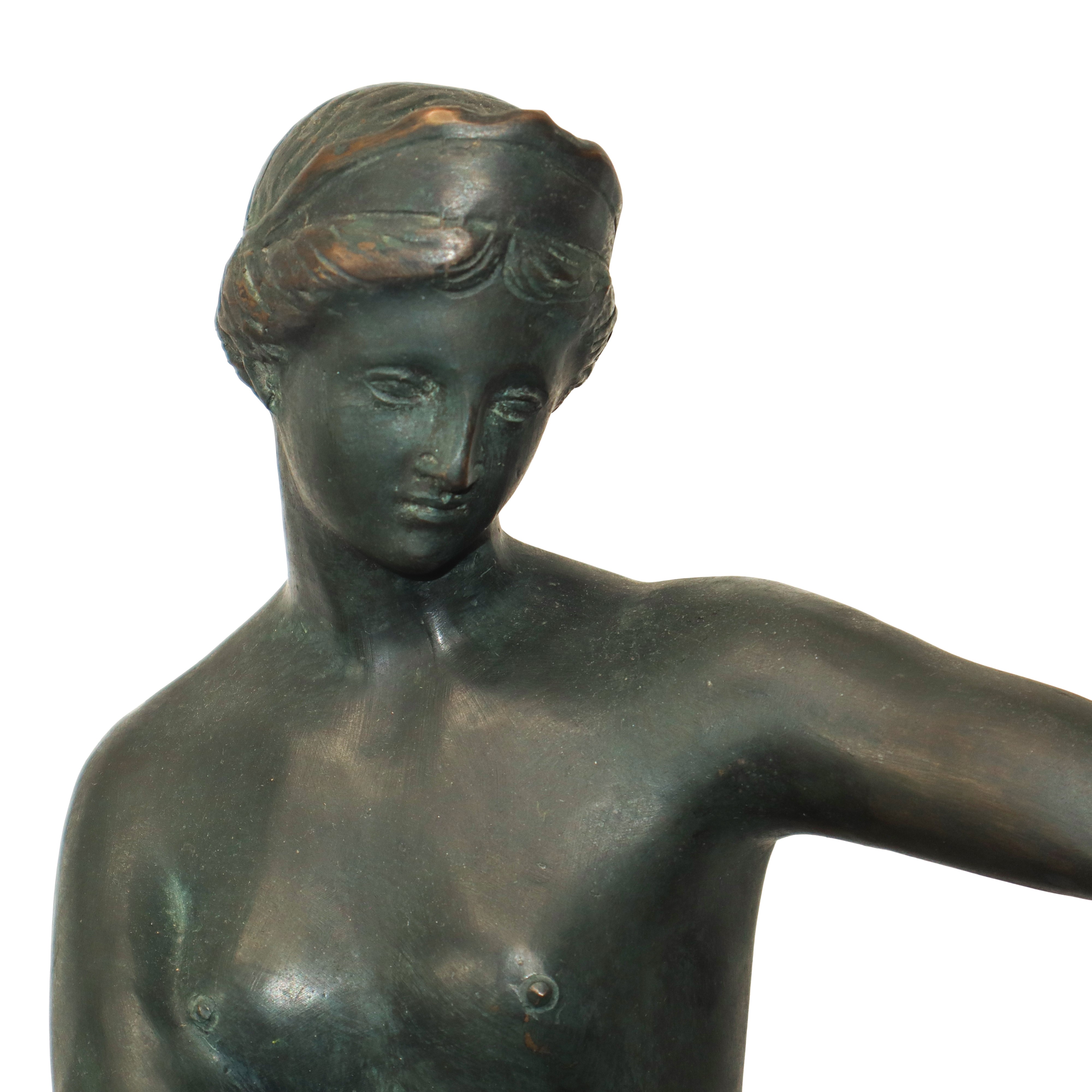 Scultore sconosciuto, Diana, scultura in bronzo