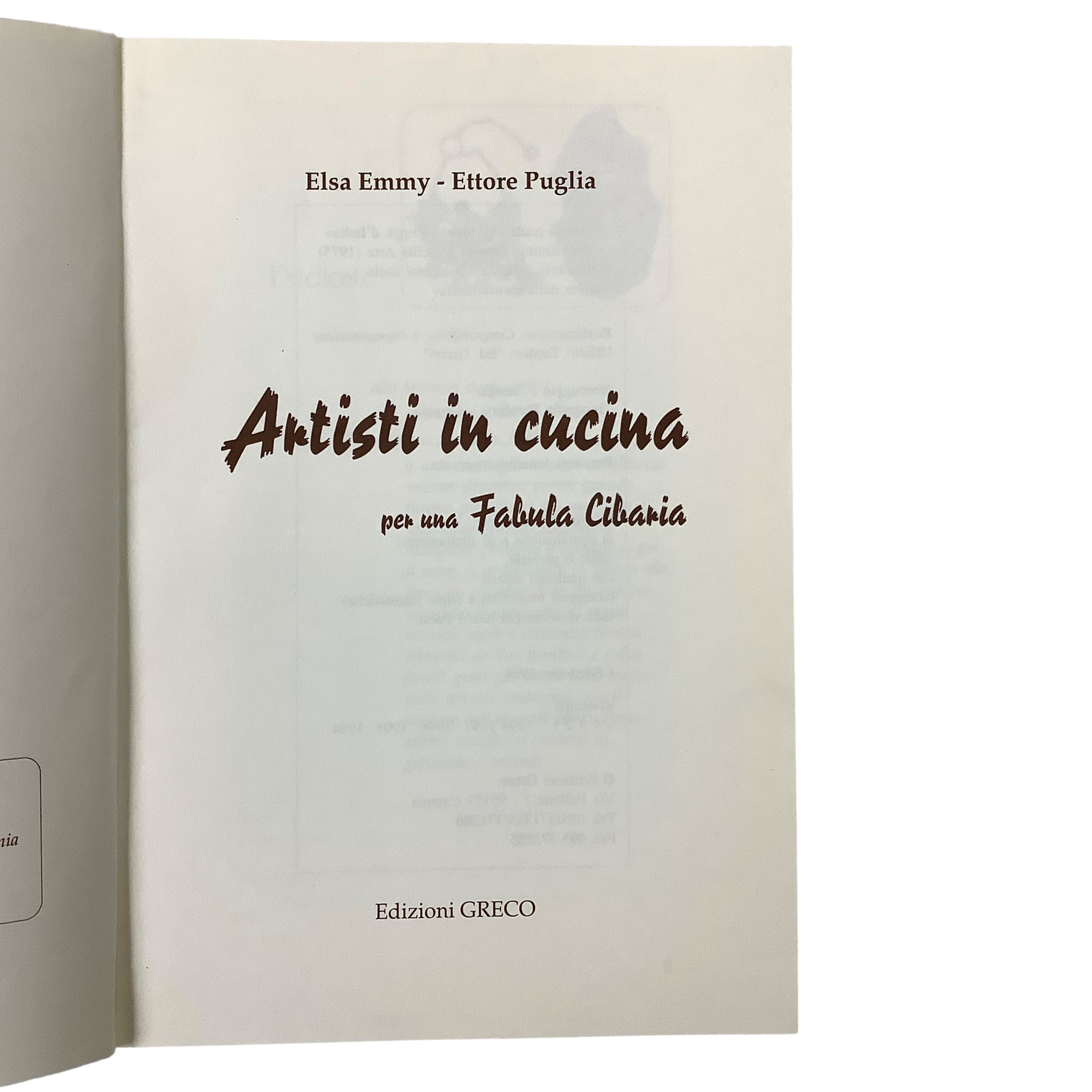 Artisti in cucina - Per una fabula cibaria