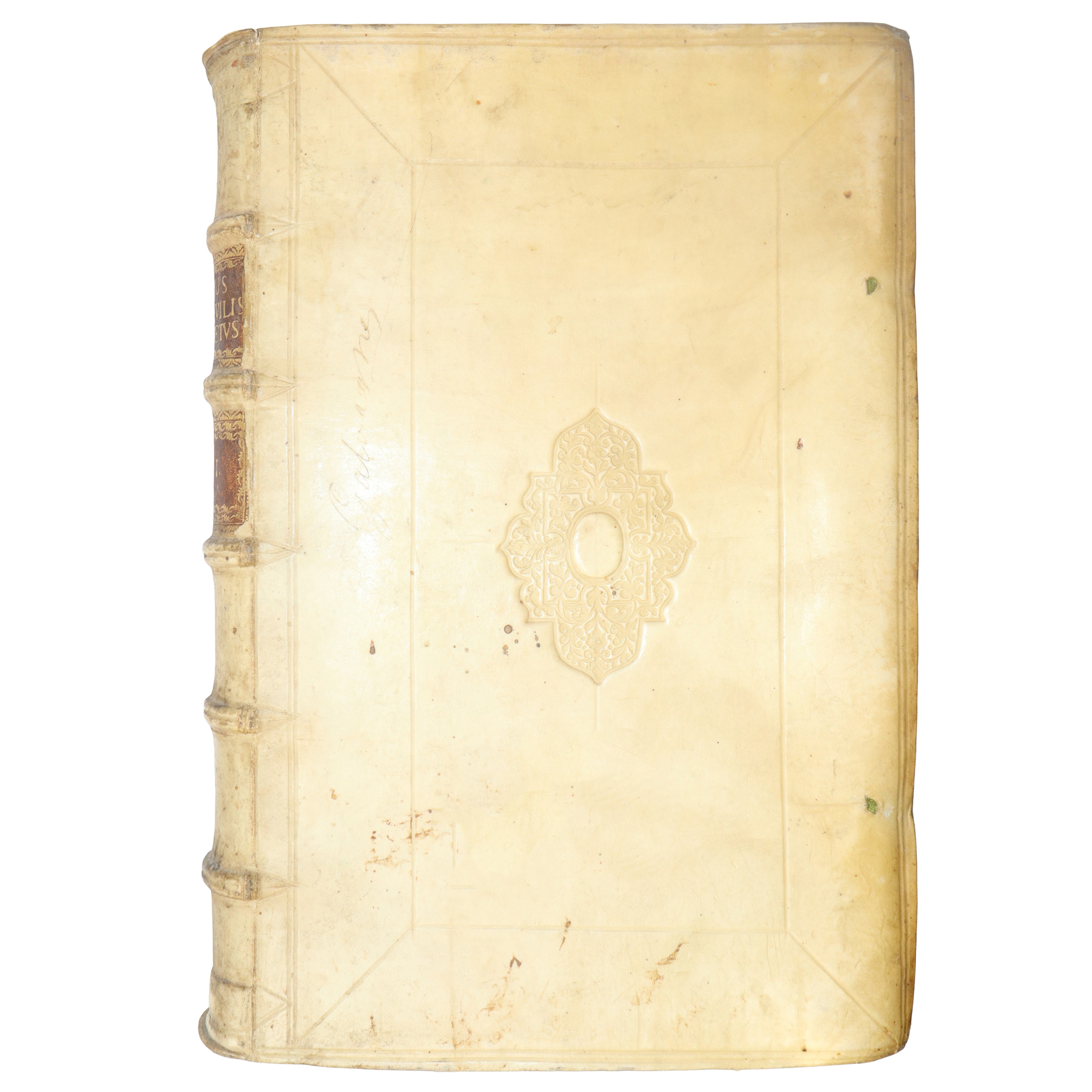Corpus Iuris Civilis, N° 6 volumi rilegati in pergamena con dorso in oro (Ginevra 1625)