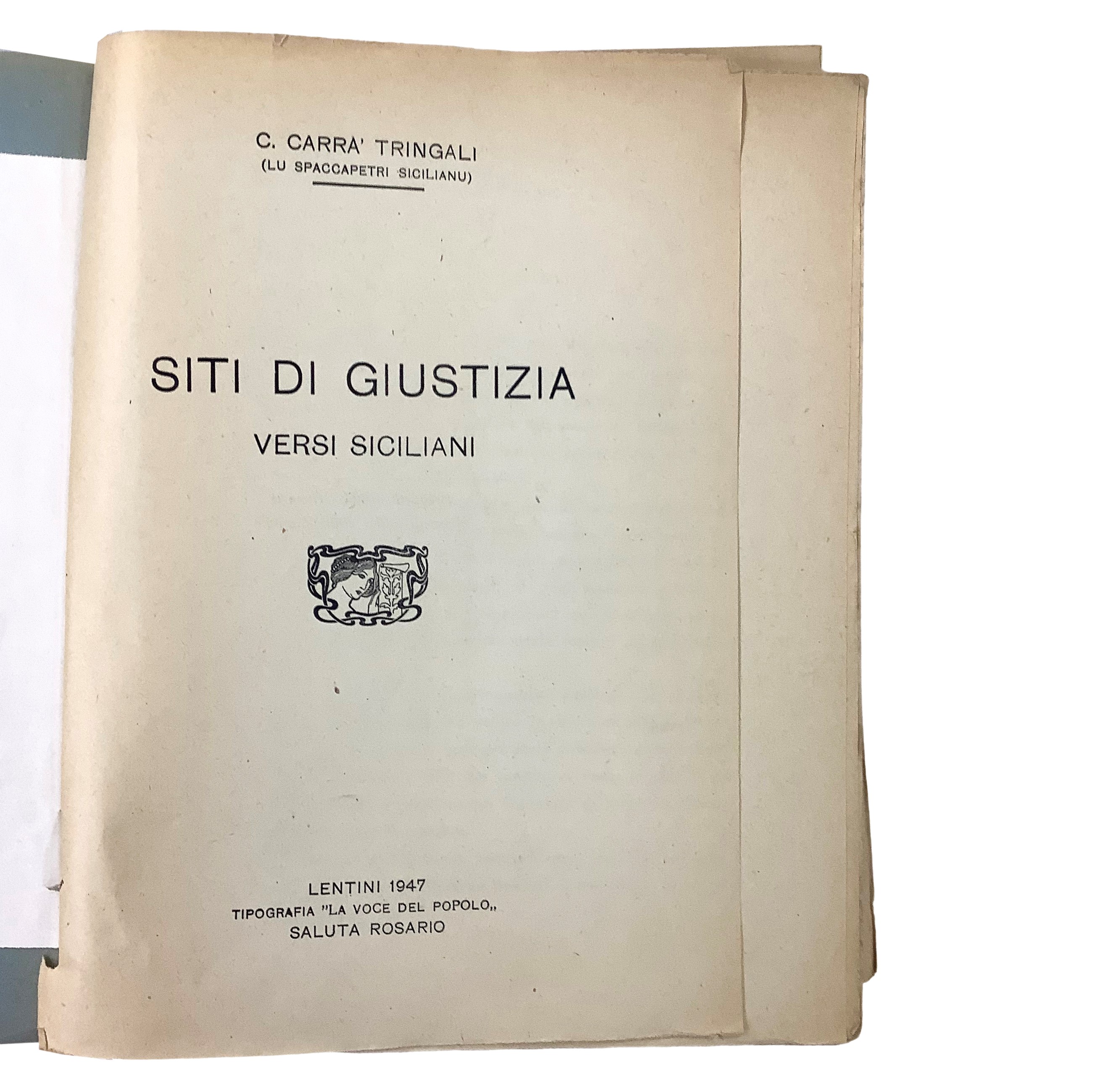 Siti di Giustizia - Versi siciliani