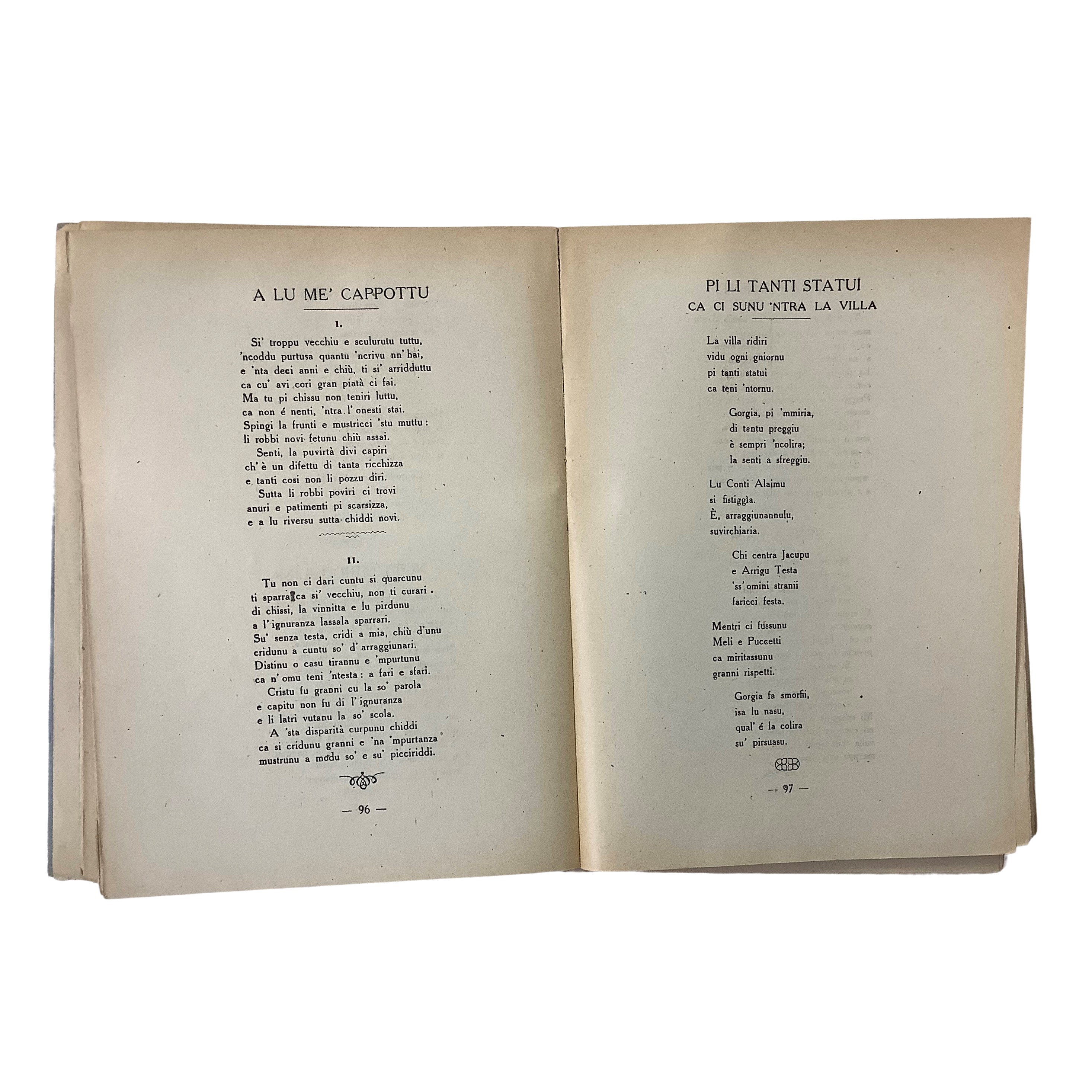 Siti di Giustizia - Versi siciliani