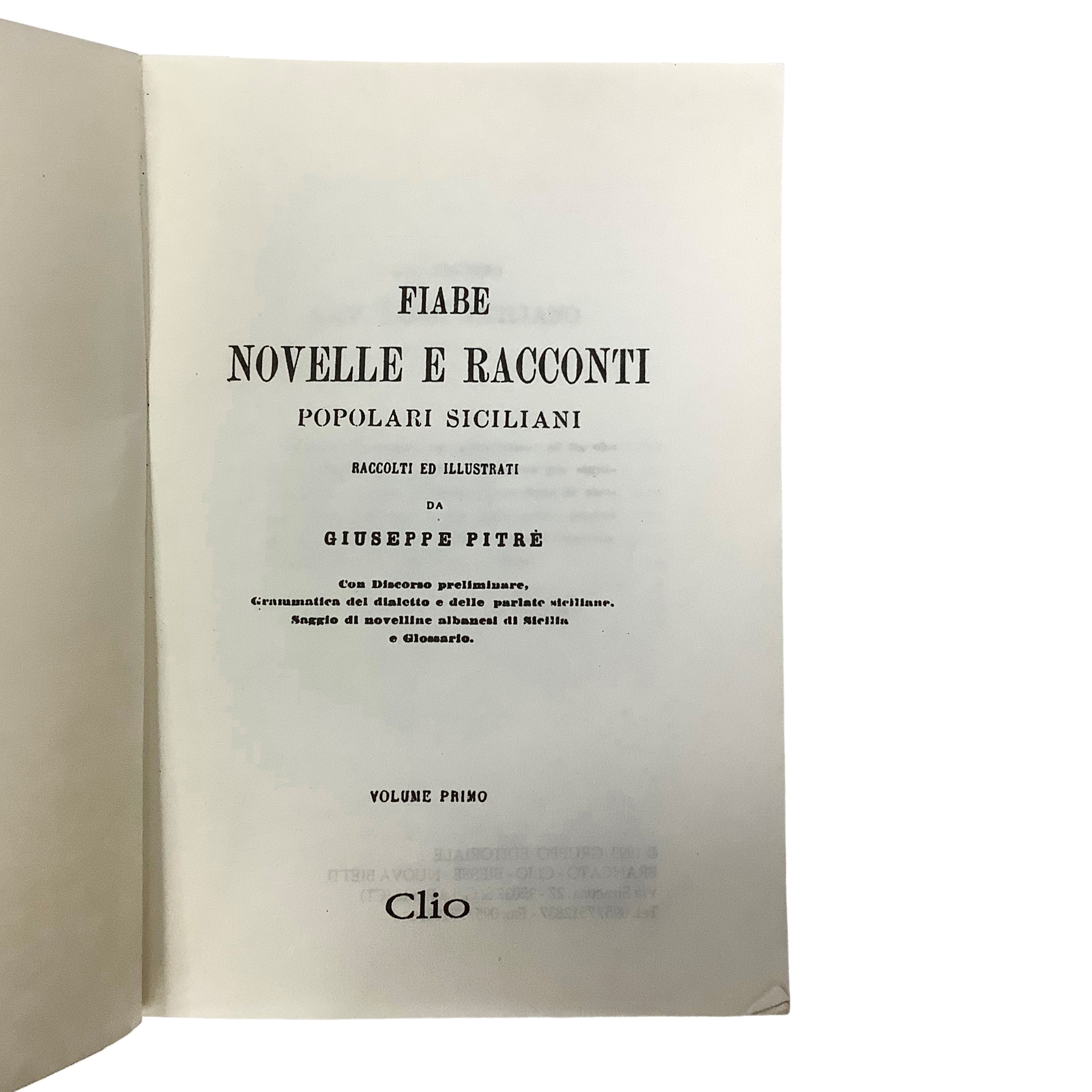 Fiabe, novelle e racconti popolari siciliani - 4 volumi
