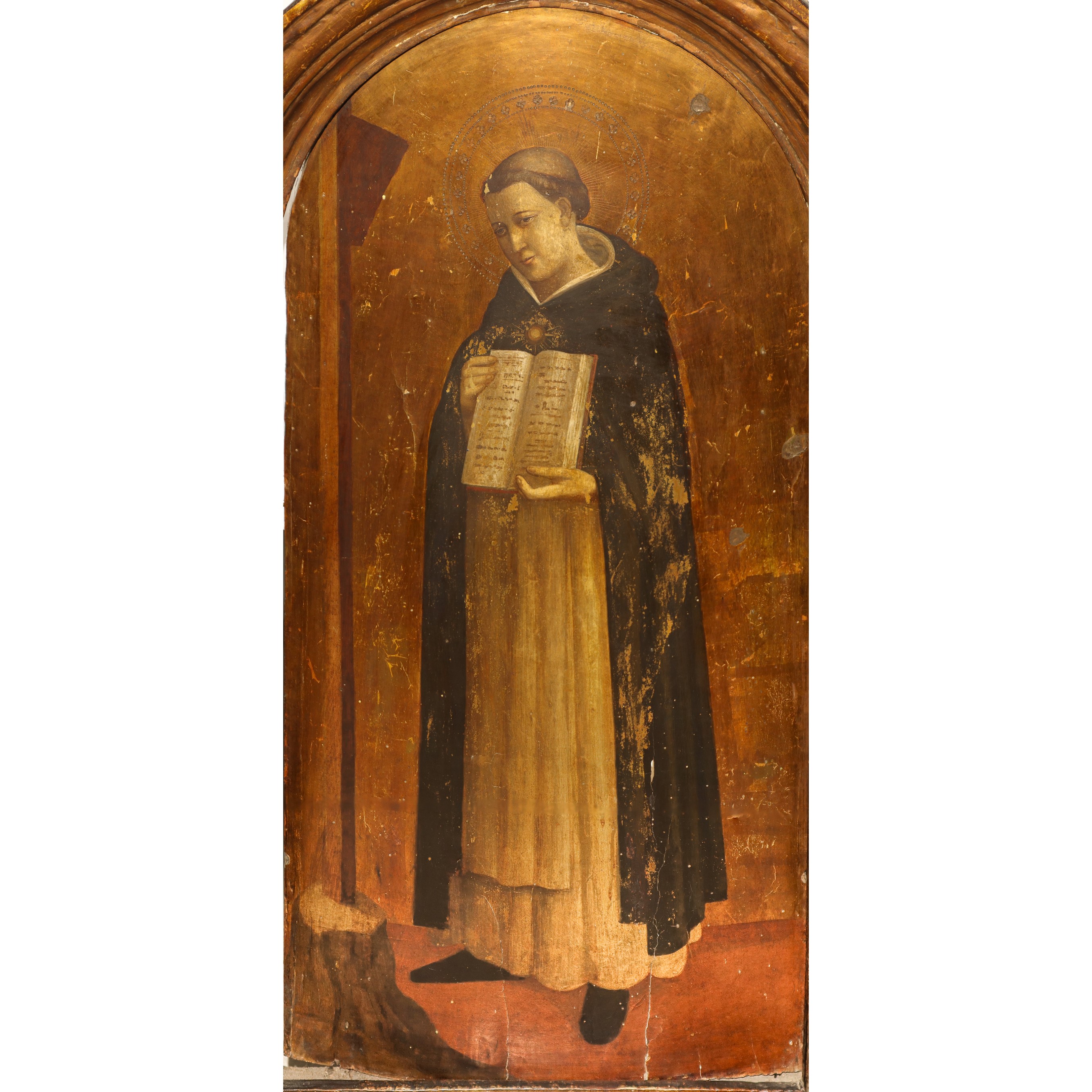 San Domenico, icona su fondo oro