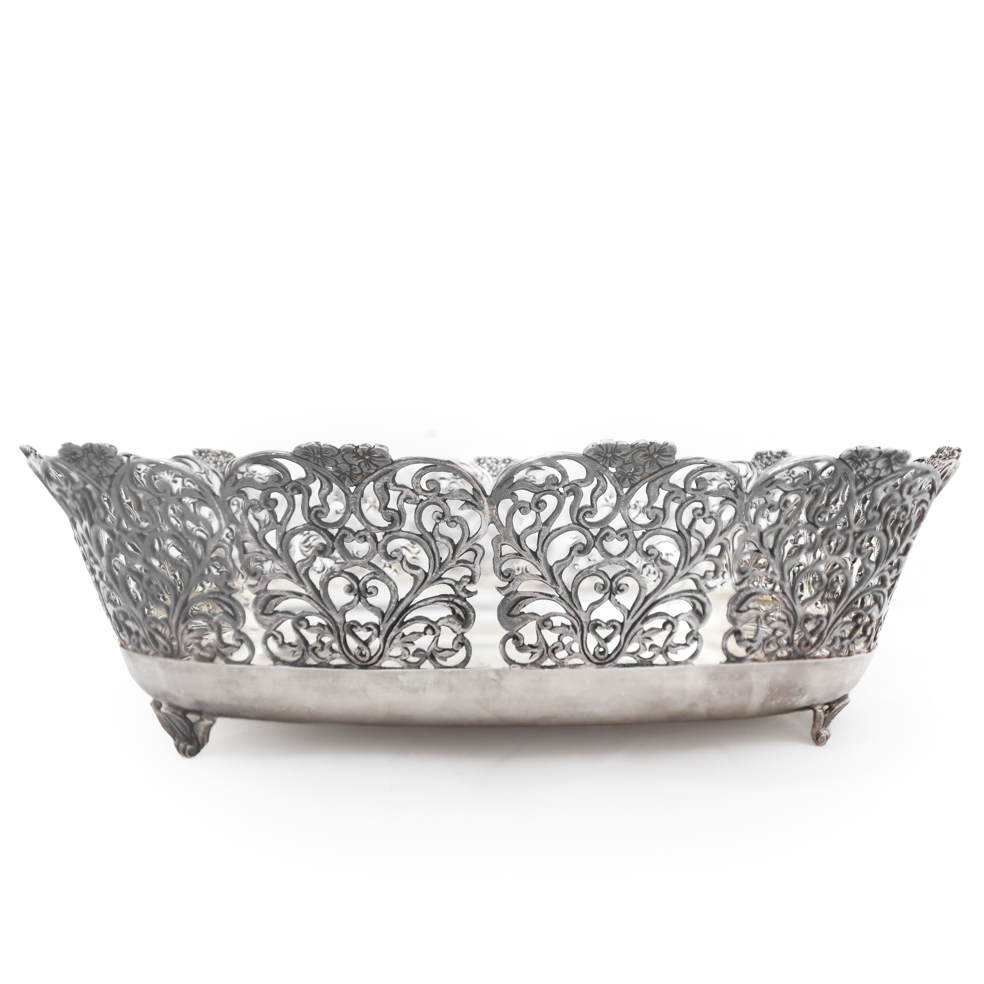 Cestino in argento 800