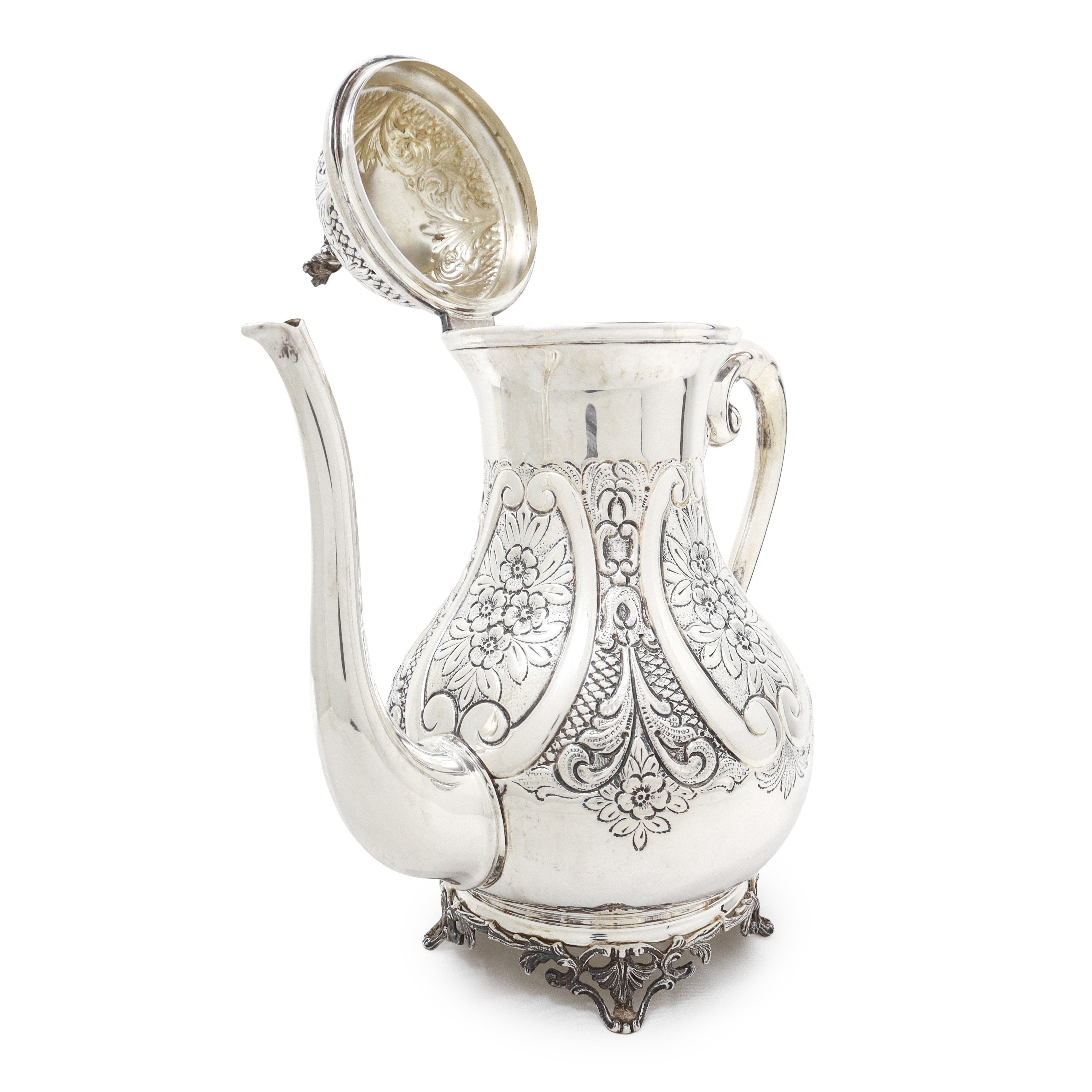 Teiera in argento 800