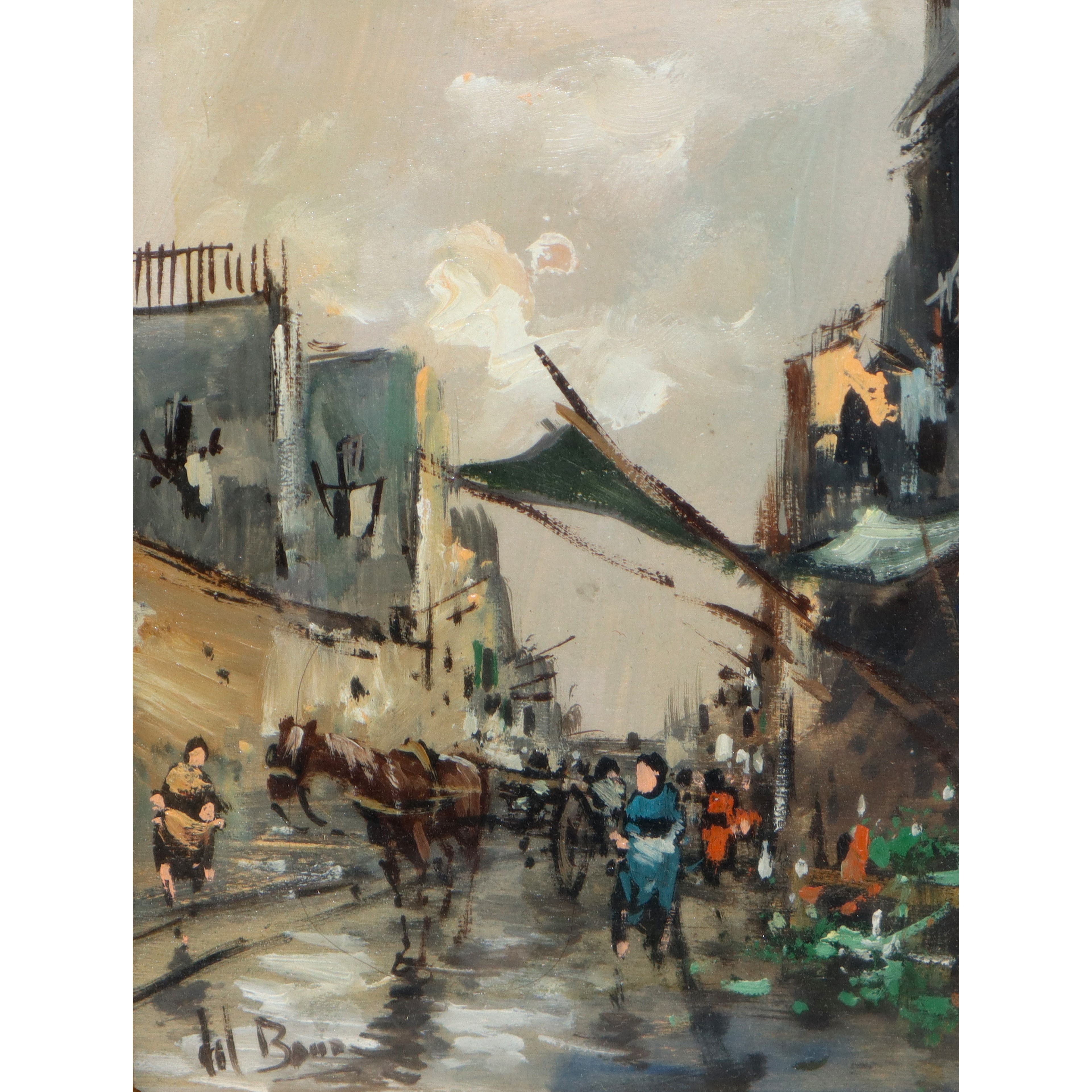 Strada di Paese con Carrozza