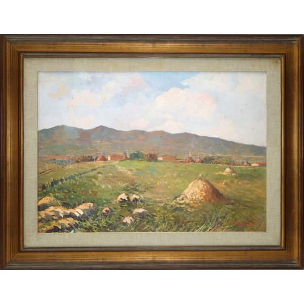Pier Luigi Boldrini - Landscape with sheaves