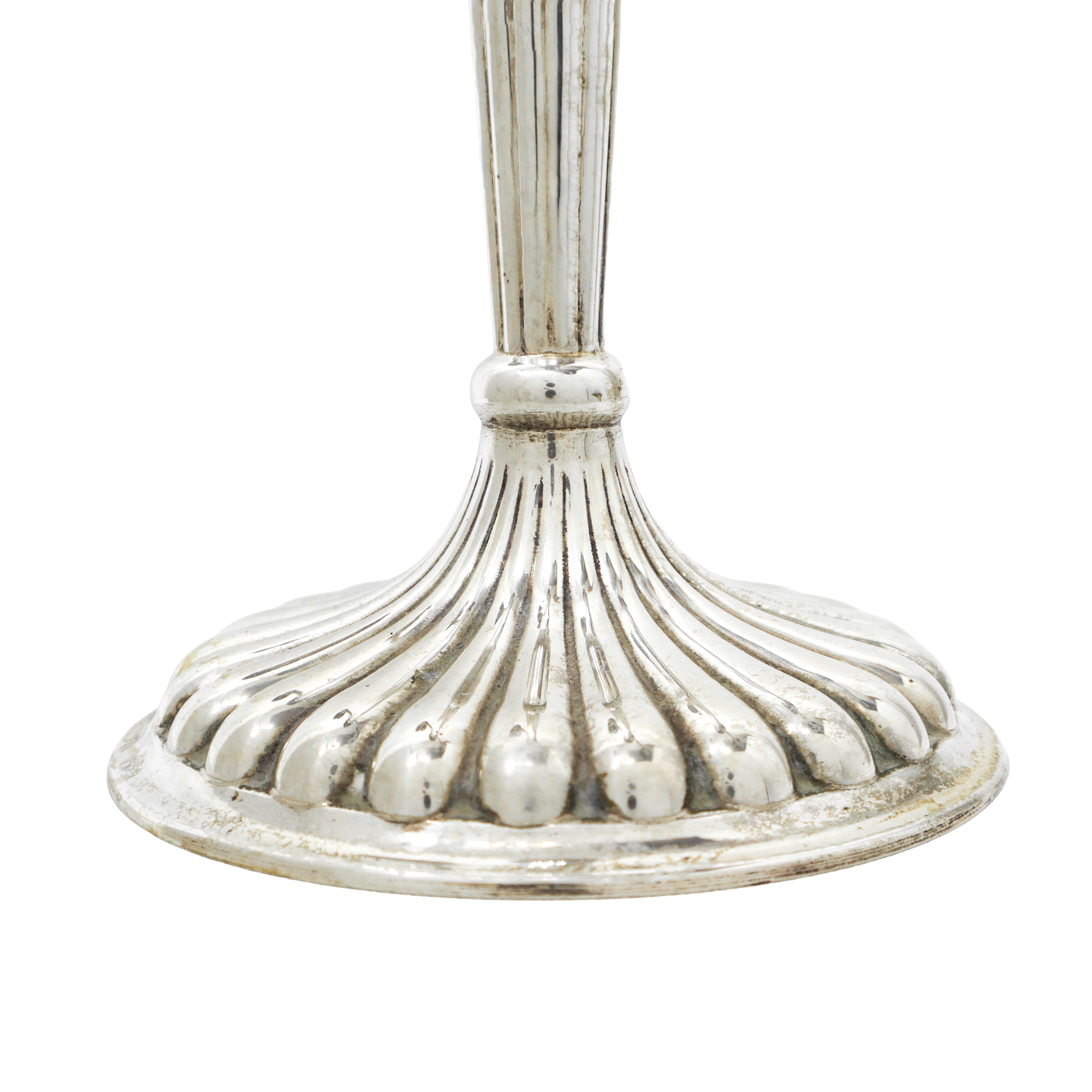 Coppia di candelabri a 3 luci in argento 800