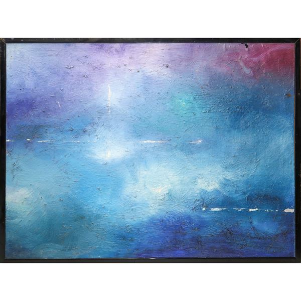 Marco Nereo Rotelli - Rebus - Blue Abstract