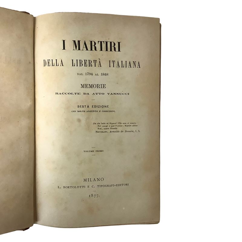Atto Vannucci - I martiri della libertà italiana dal 1794 al 1848