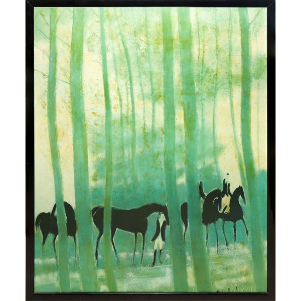 Cavalli nel bosco