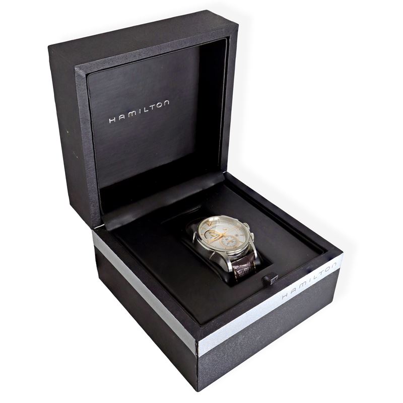 Hamilton - Orologio da polso modello Jazzmaster Chrono Quartz in acciaio inossidabile