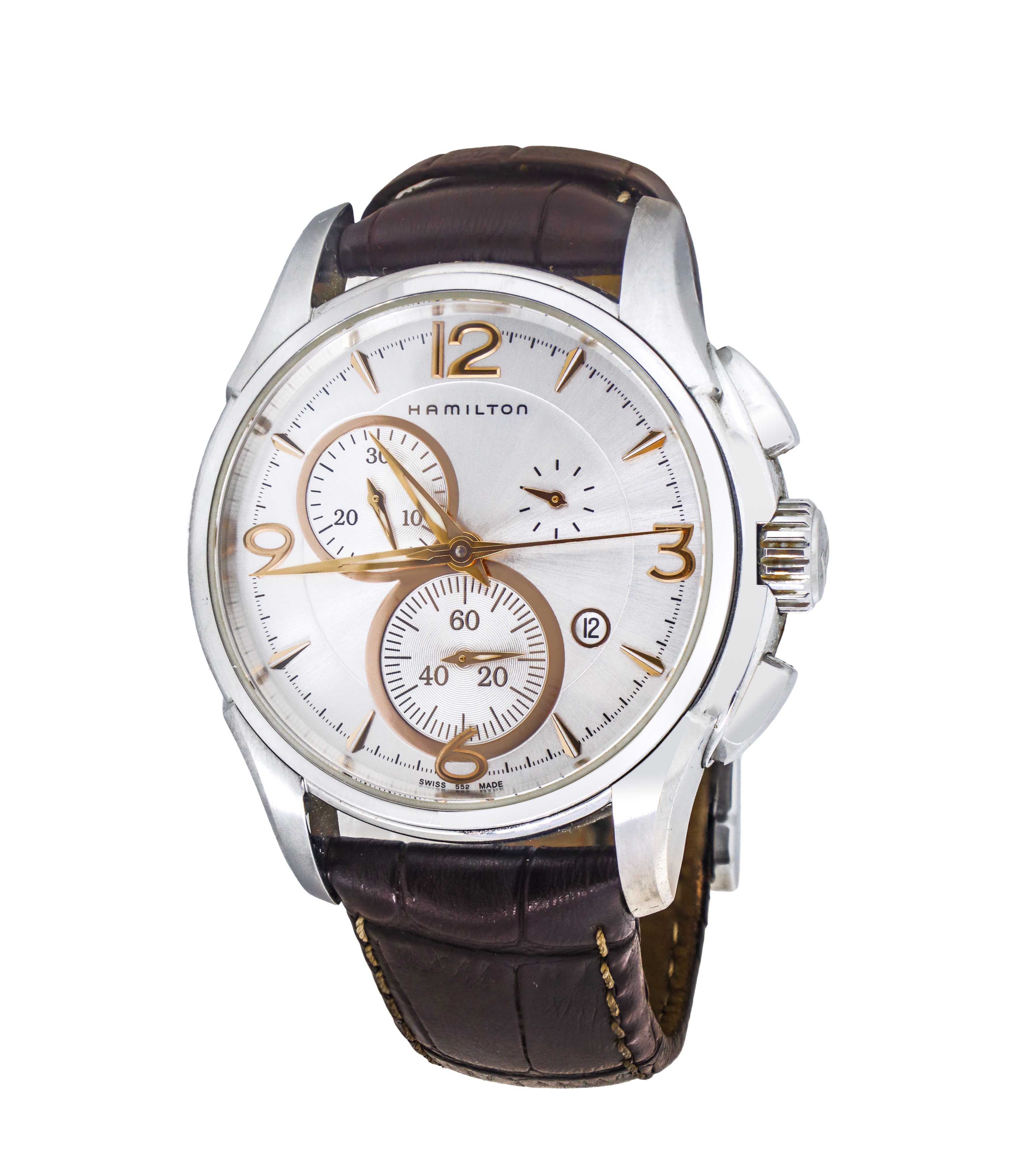 Hamilton - Orologio da polso modello Jazzmaster Chrono Quartz in acciaio inossidabile