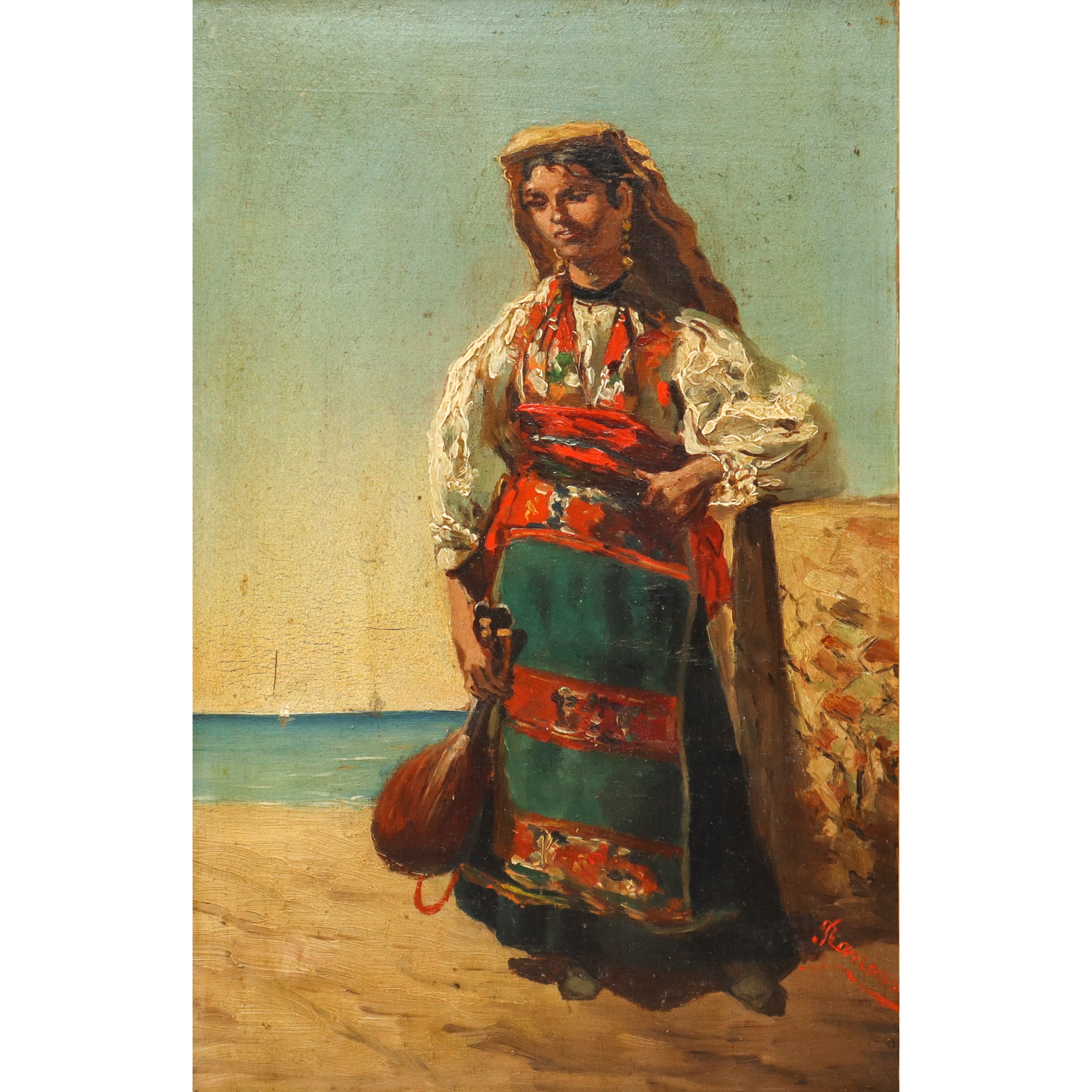 Popolana con mandolino