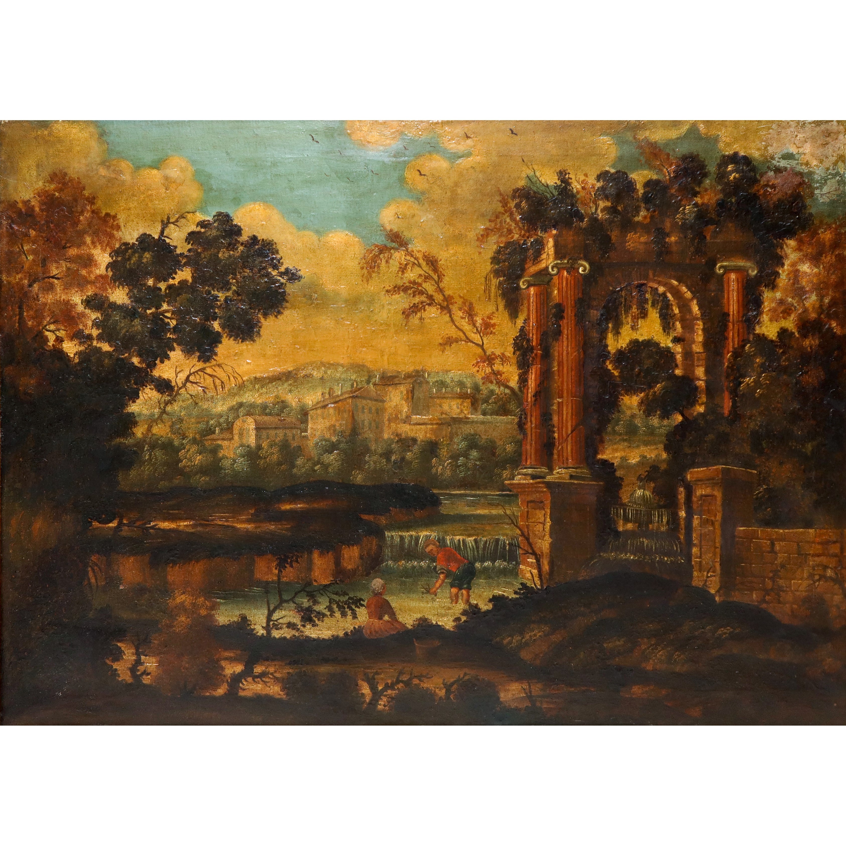 Scena di Bagnanti con Rovine Antiche