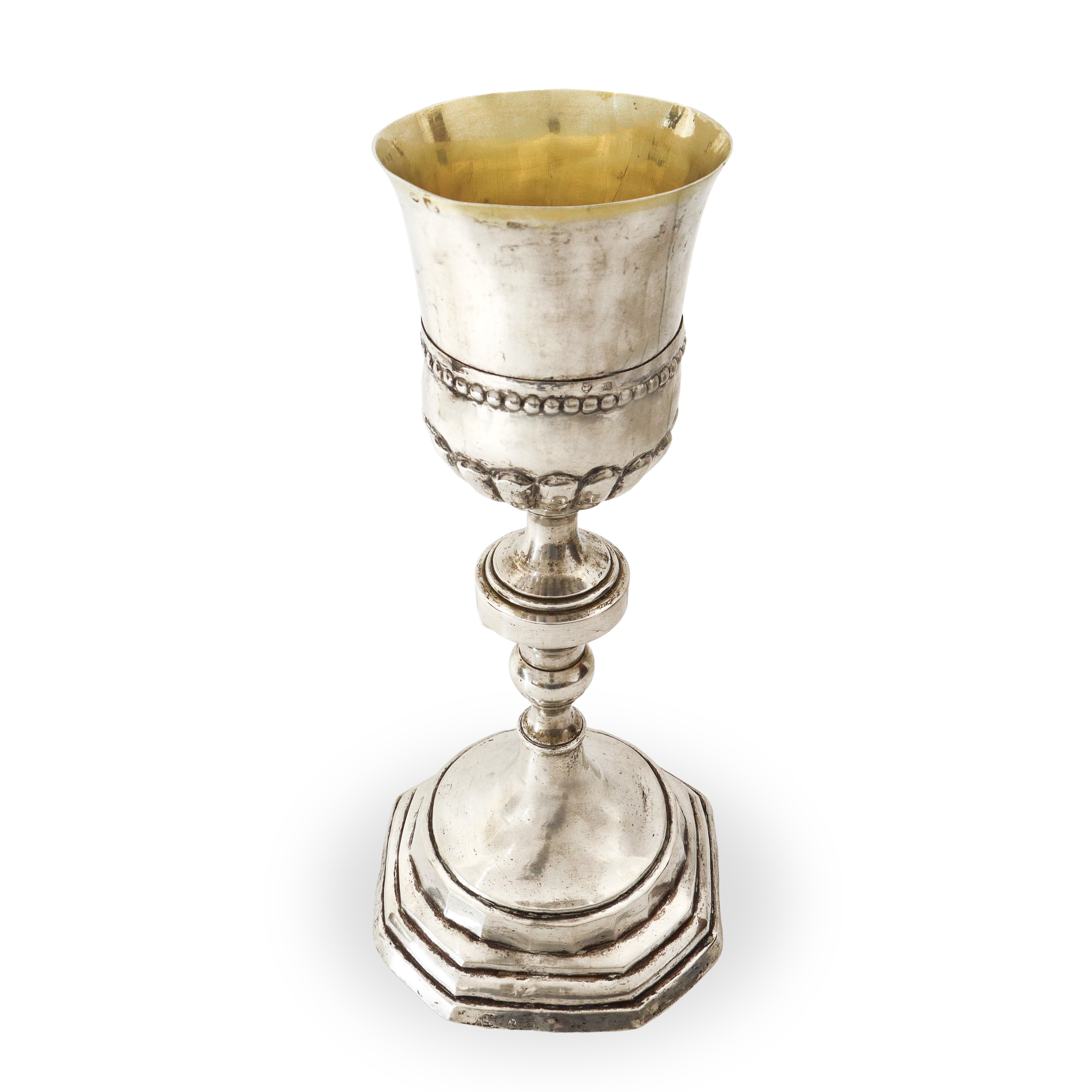 Calice religioso, argento 800, punzonato (XIX secolo)