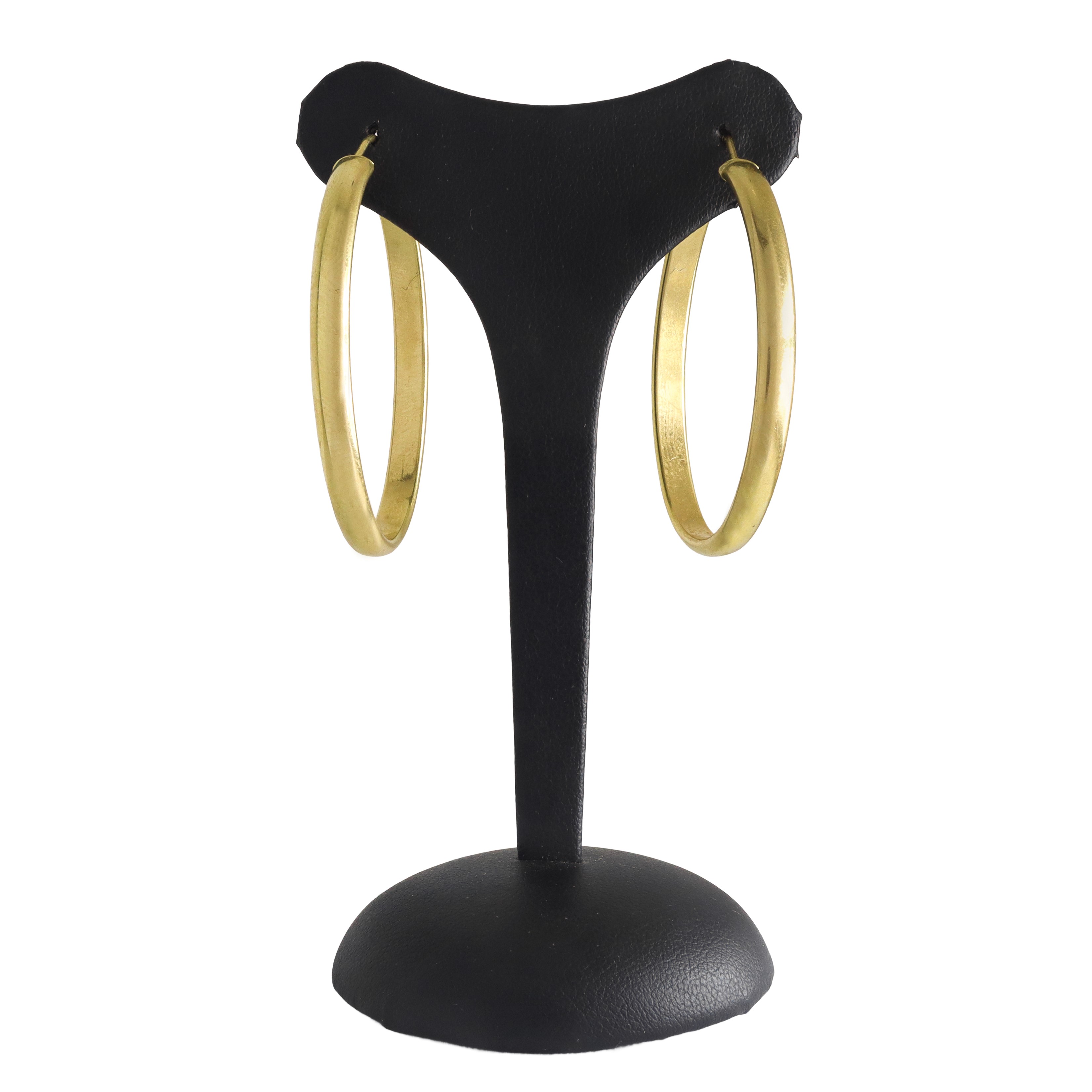 Orecchini in oro giallo 750, con forma ovale