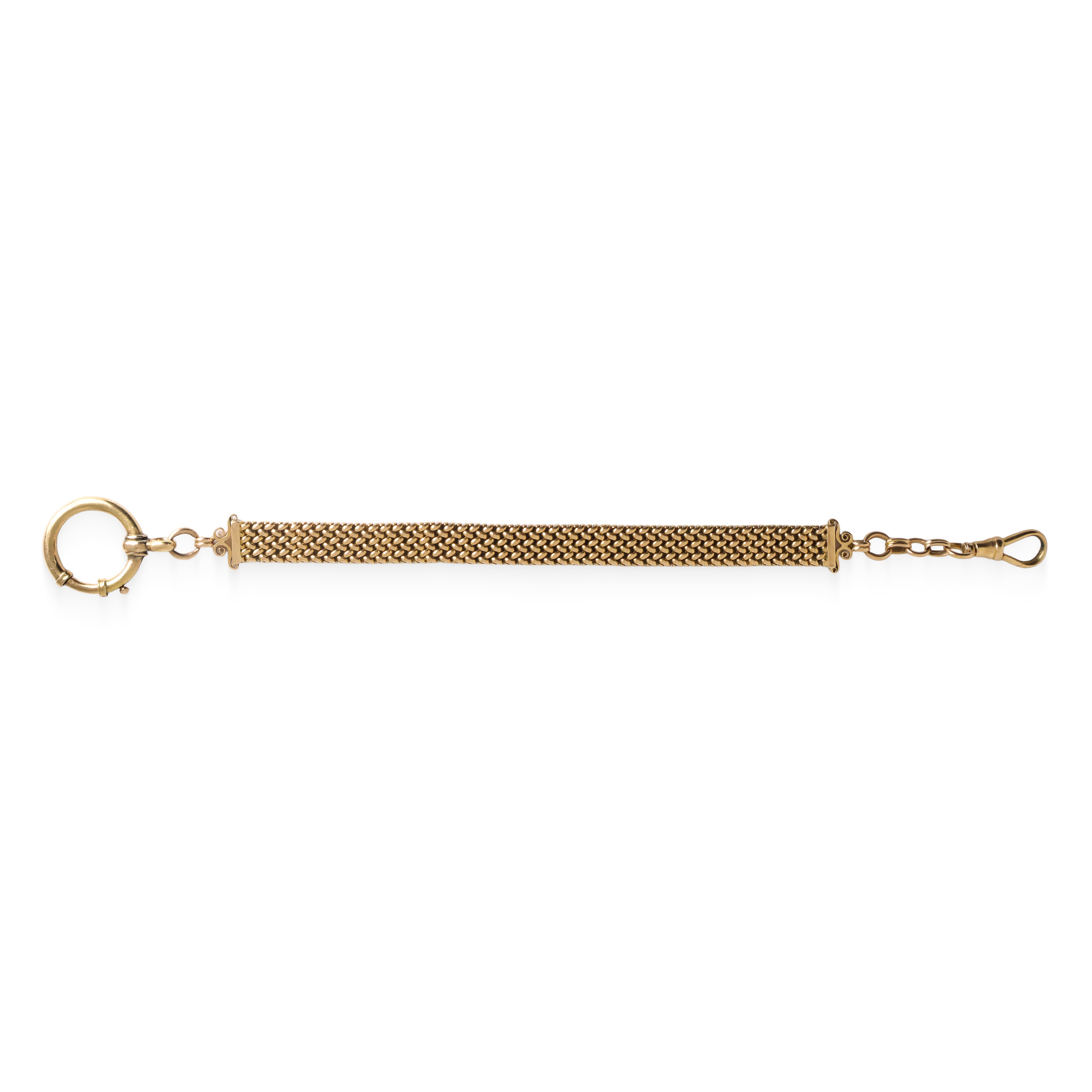 Bracciale in oro giallo 750, con maglia morbida