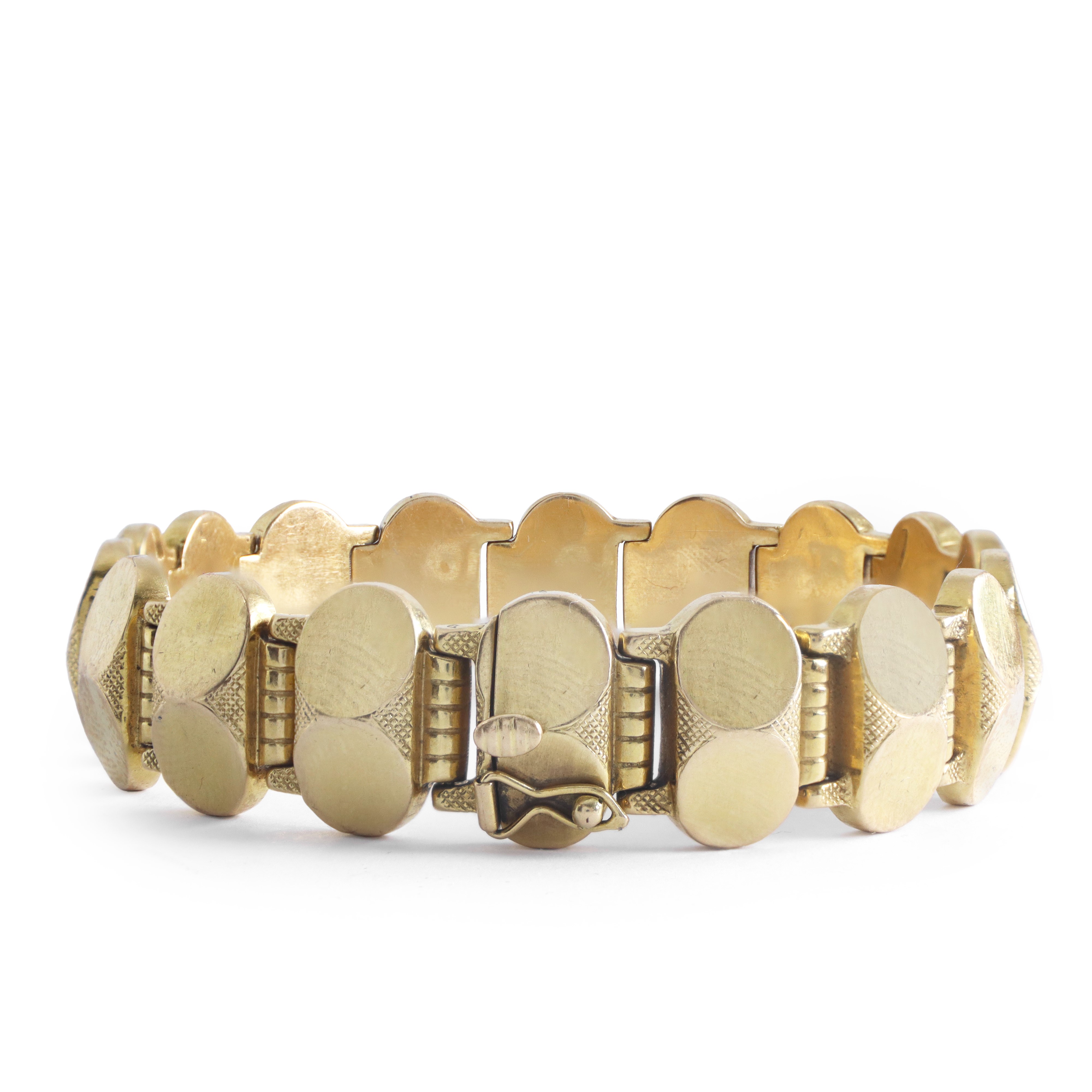 Bracciale in oro giallo 750 con lavorazione