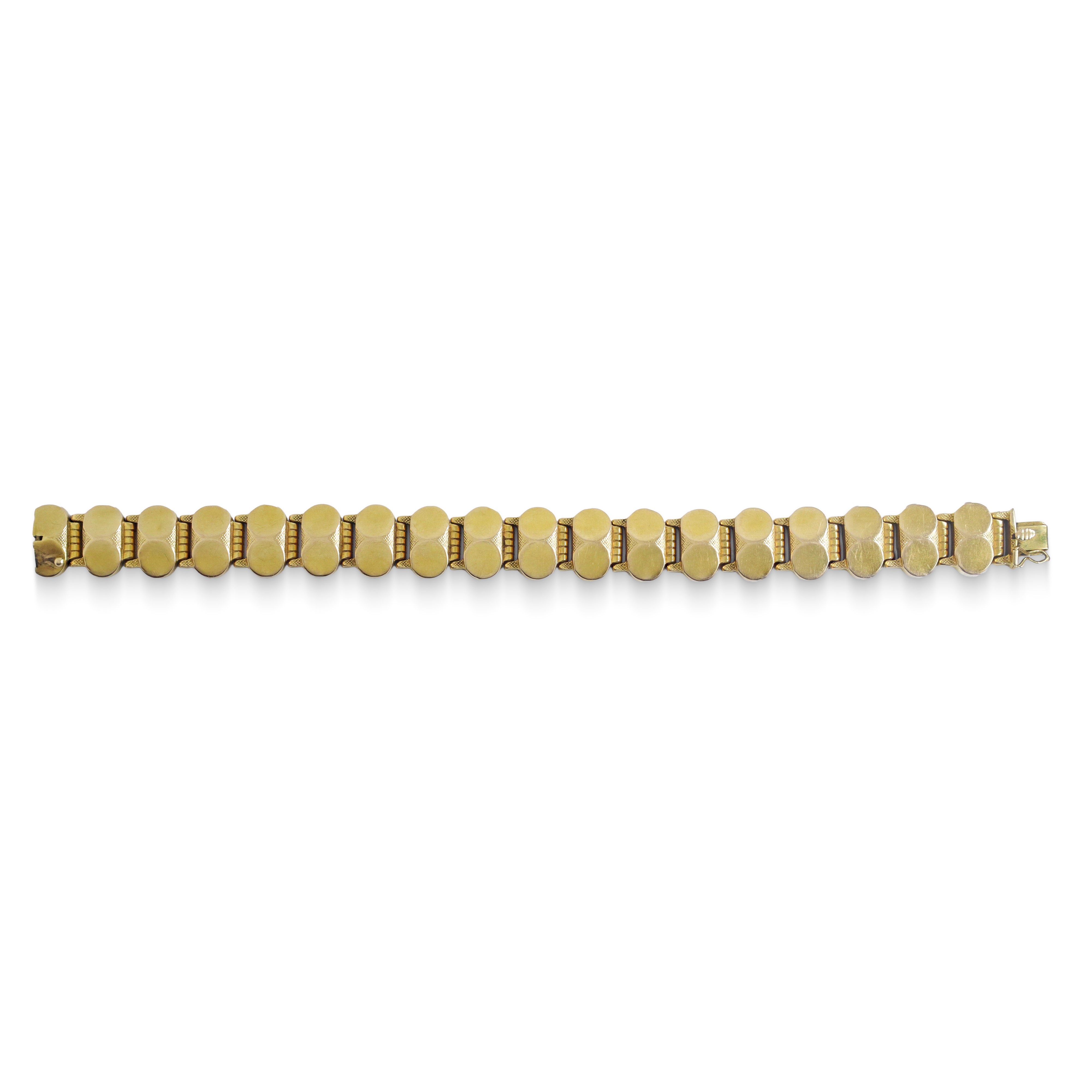 Bracciale in oro giallo 750 con lavorazione