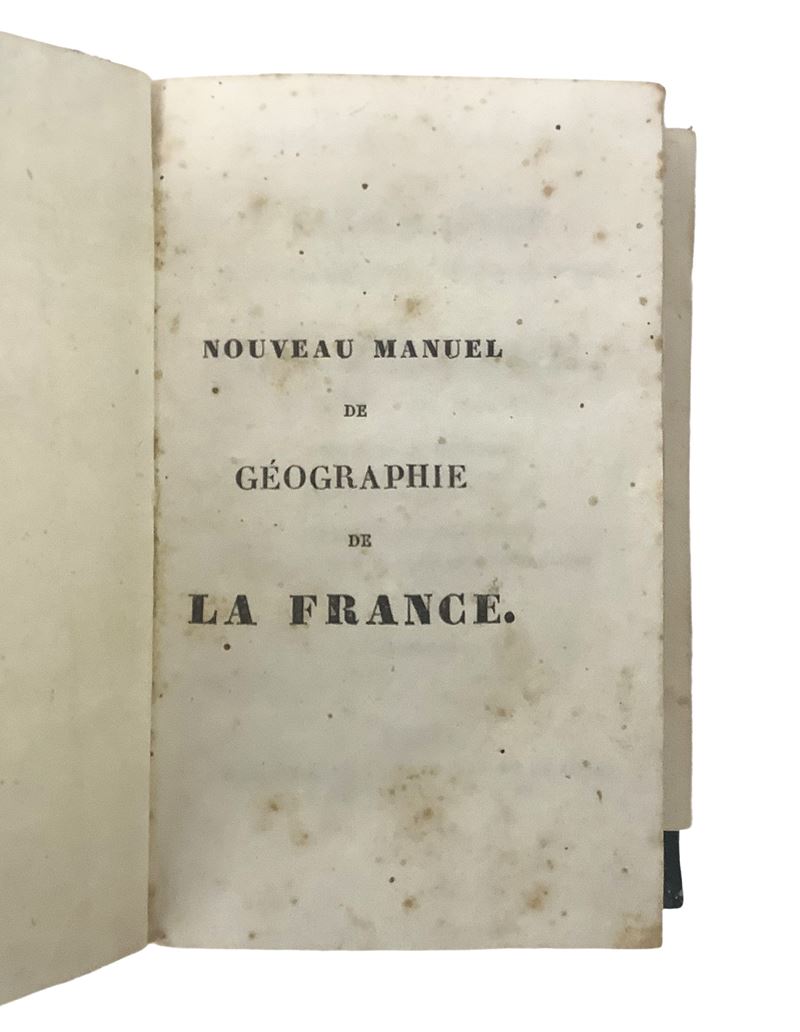 V.A. Loriol, Nouveau Manuel de Géographie de la France, seconda edizione, 1834