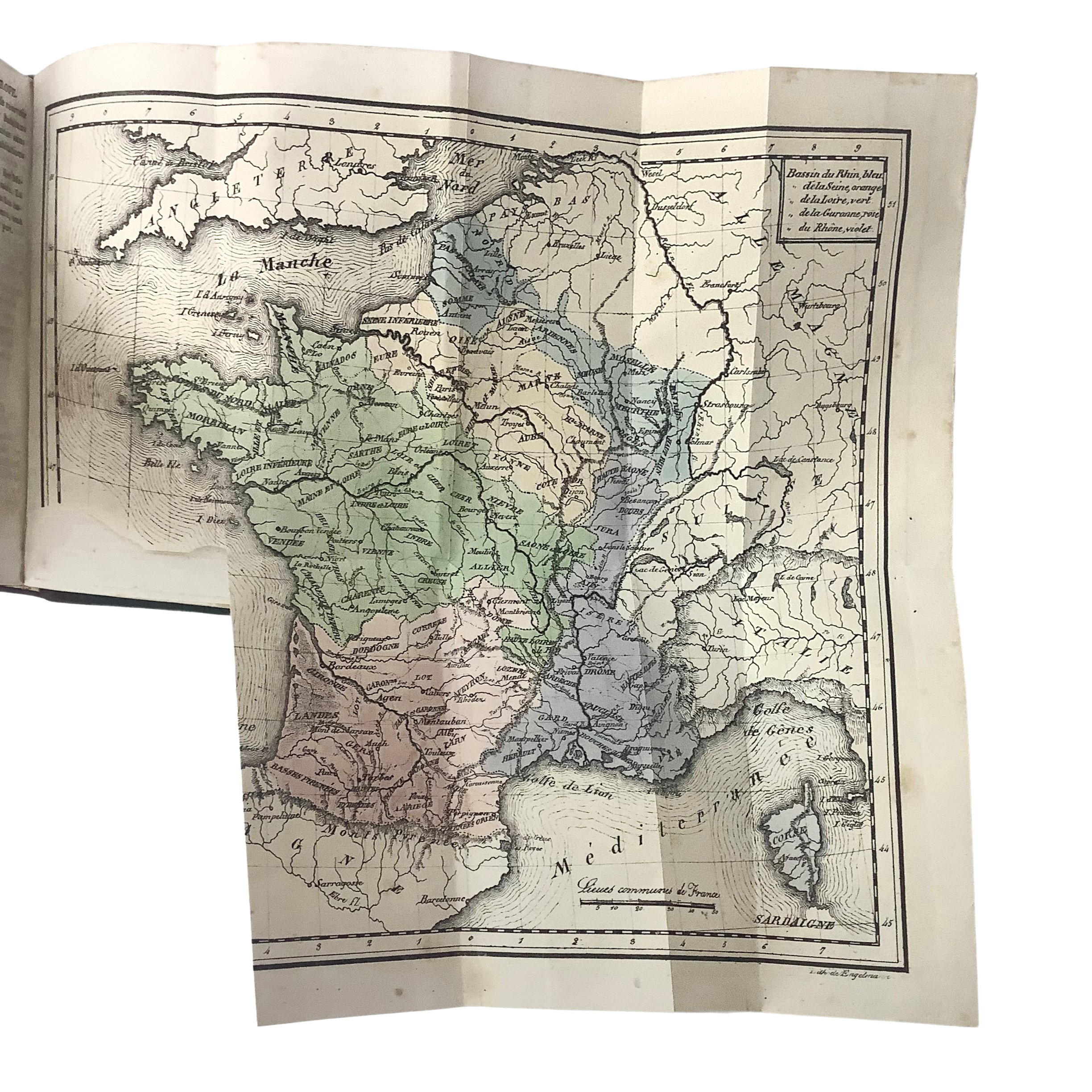 V.A. Loriol, Nouveau Manuel de Géographie de la France, seconda edizione, 1834