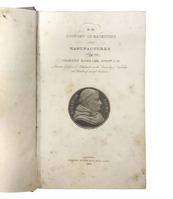 Charles  Babbage - On the Economy of Machinery and Manufactures