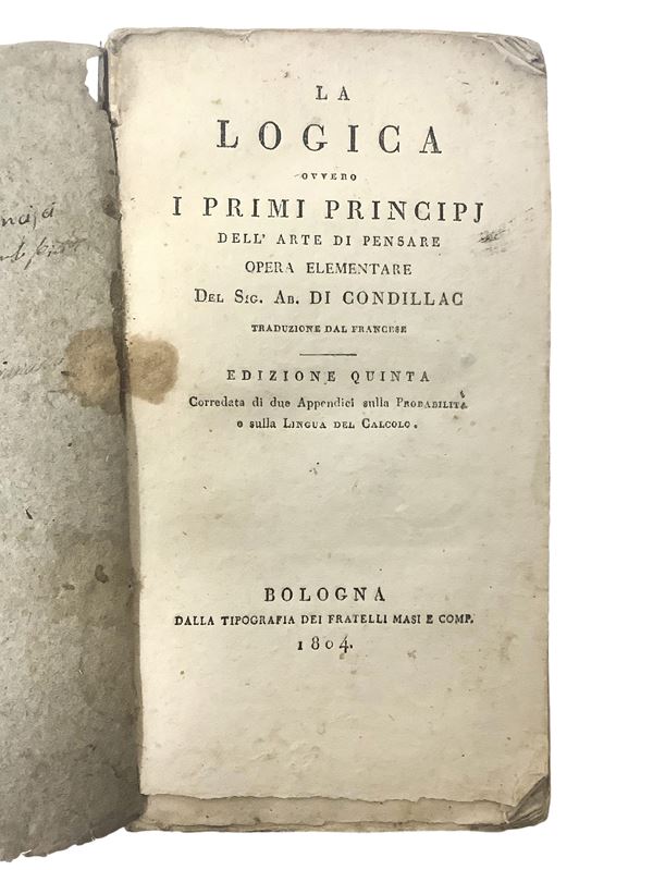 La Logica ovvero I Primi Principi dell'Arte di Pensare
