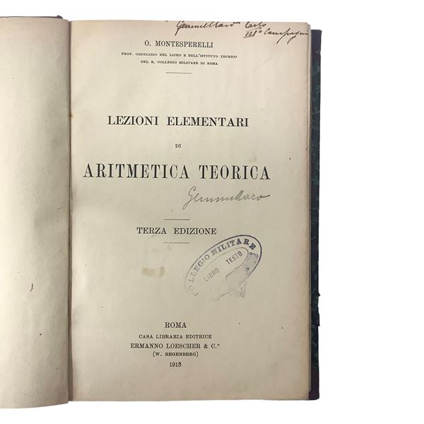 Lezioni elementari di Aritmetica Teorica
