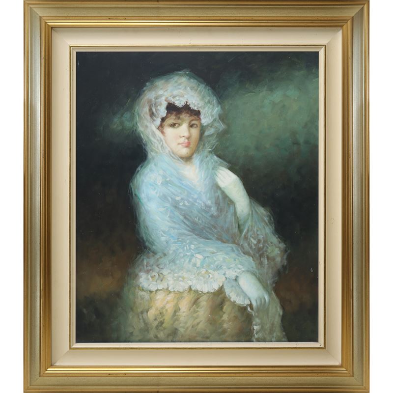 Sidoli Maria, Ritratto di dama (La sposa bella), olio su tela