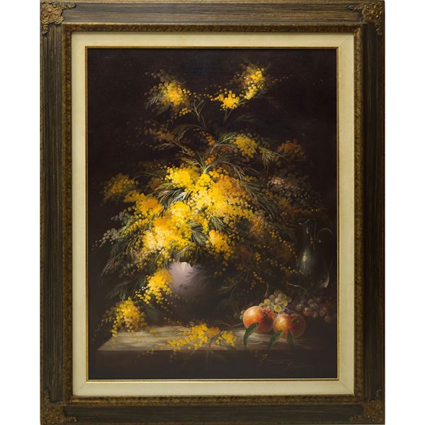 Francesco Giordano - Still life of flowers and fruit