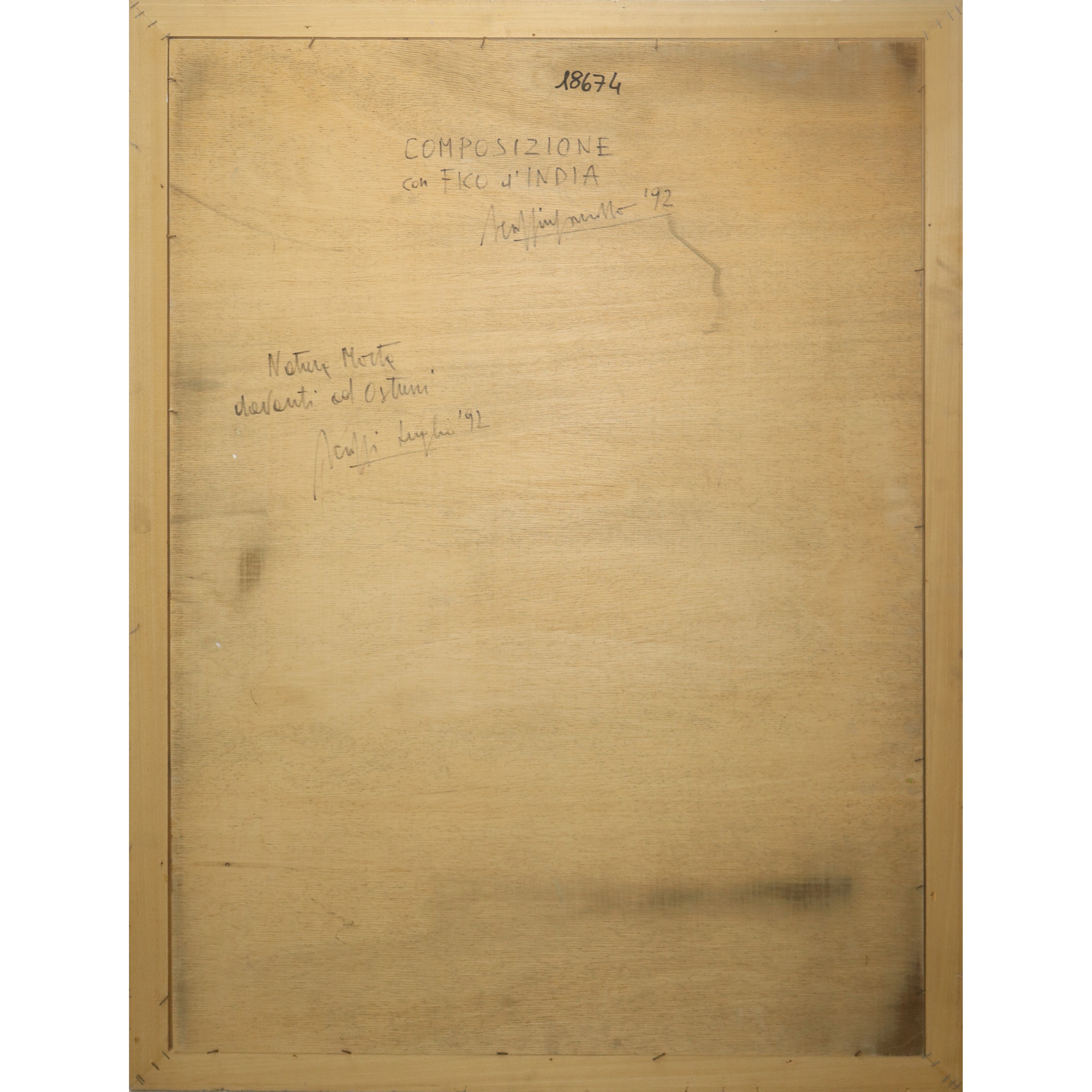 Composizione con fico d'india