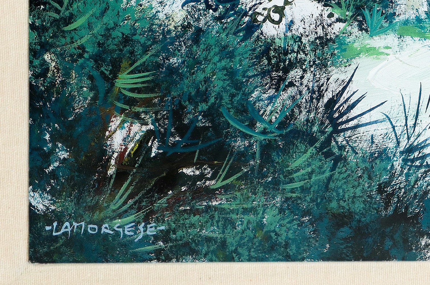 Angelo Lamorgese - Paesaggio pugliese, olio su tela