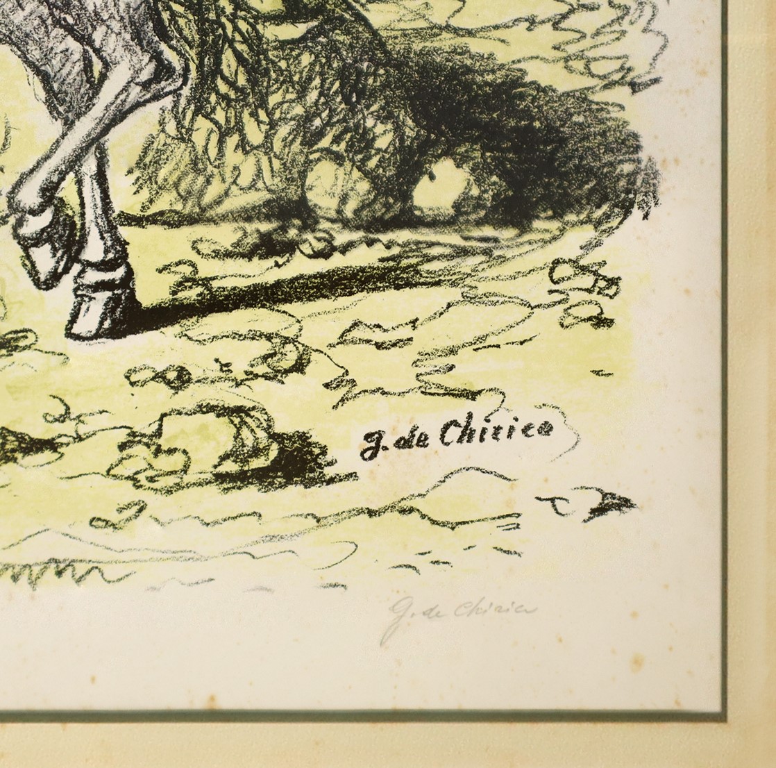 Cavalli su una spiaggia antica