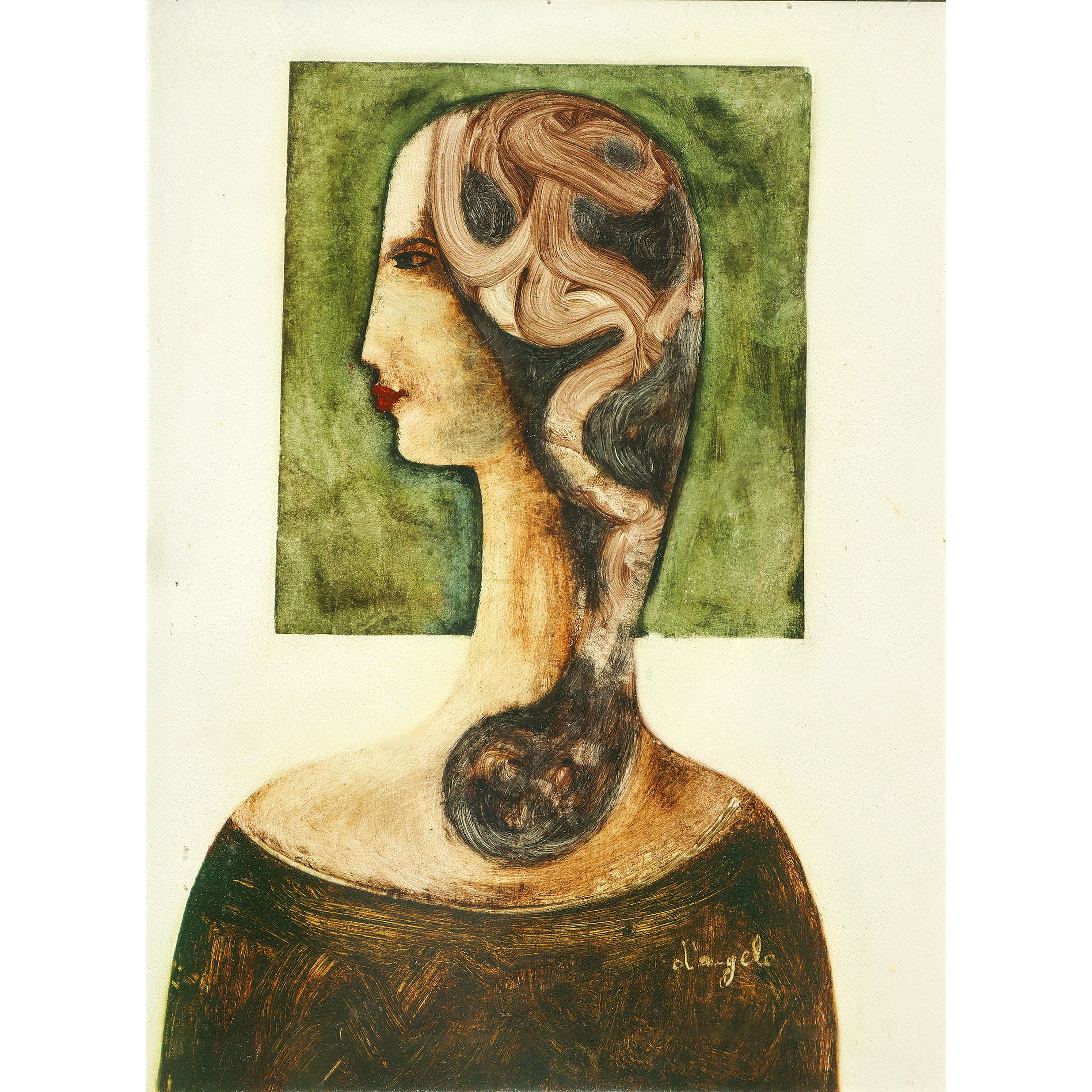 Cesare D'angelo - Figura di Donna di Profilo
