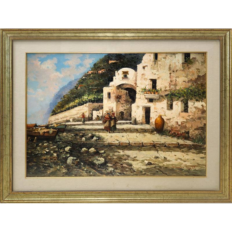 Scorcio di paese mediterraneo