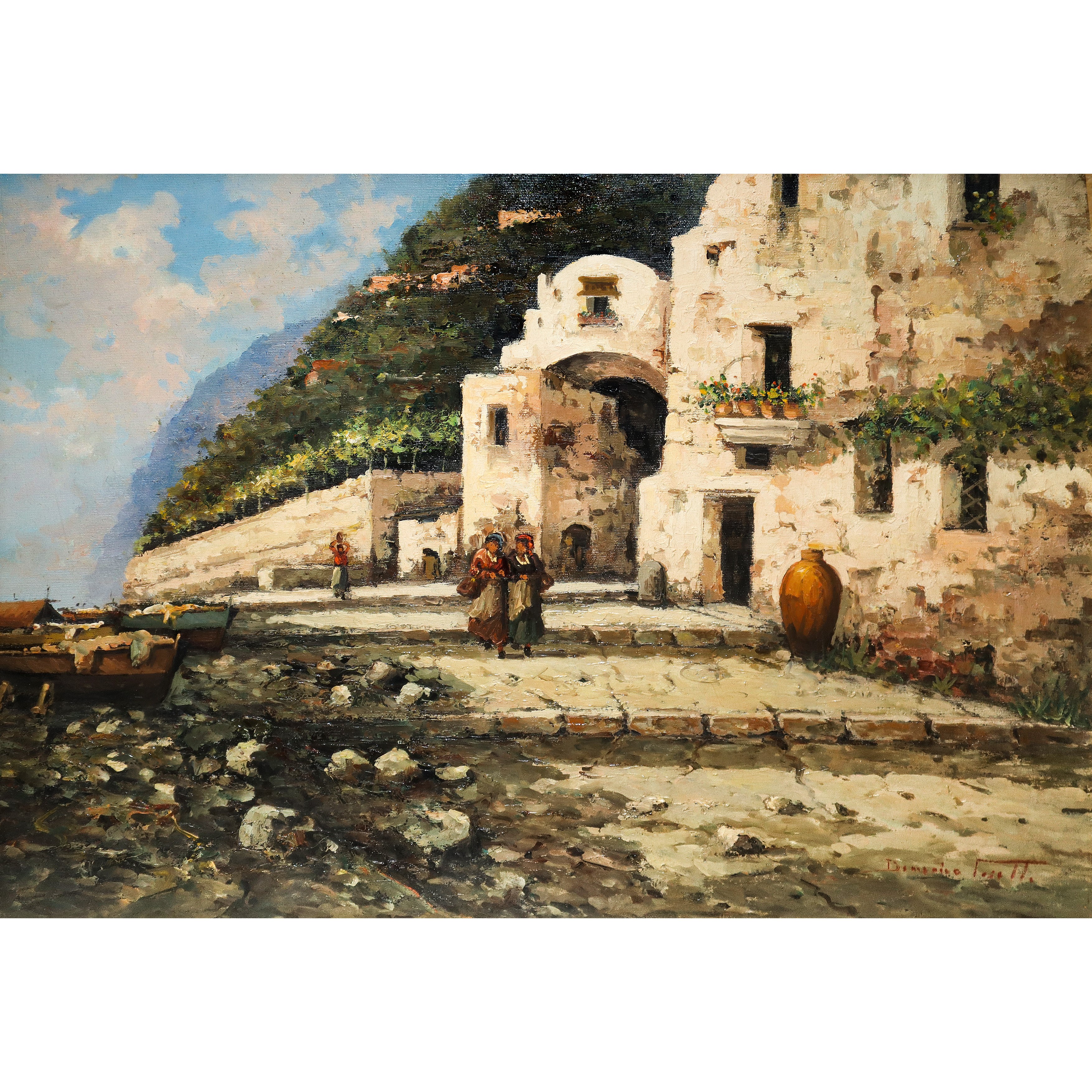 Scorcio di paese mediterraneo