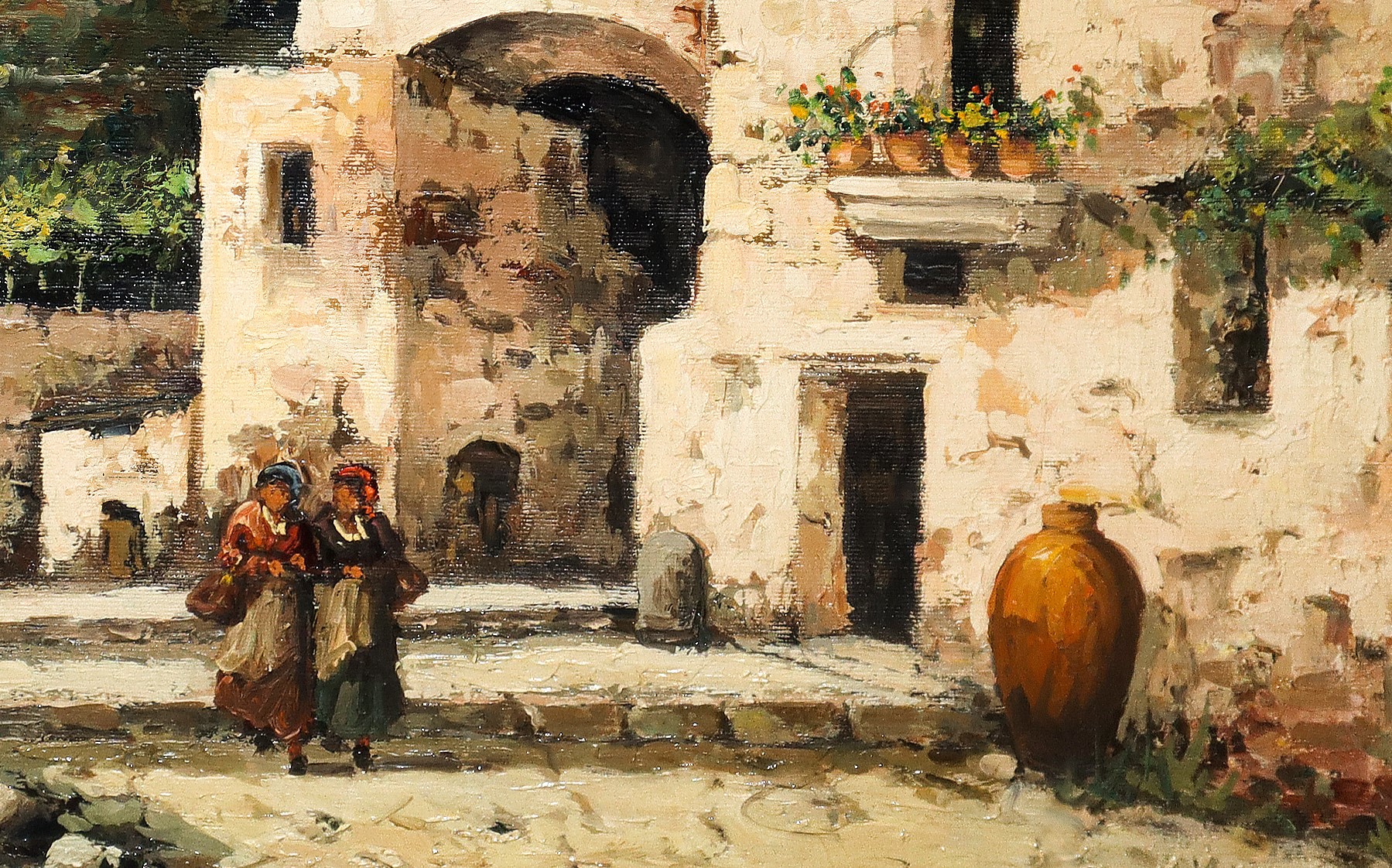 Scorcio di paese mediterraneo