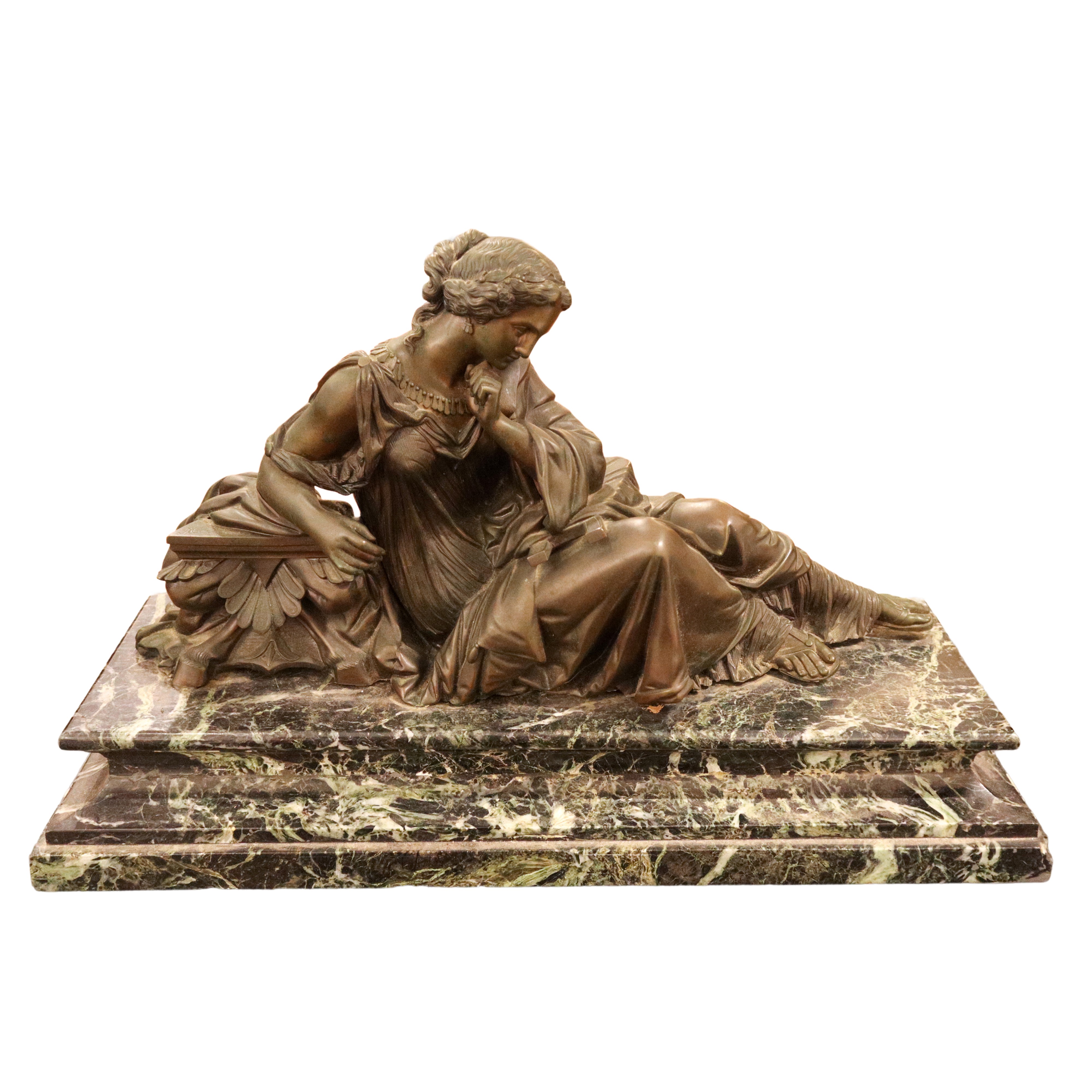Scultura in Bronzo su Base in Marmo