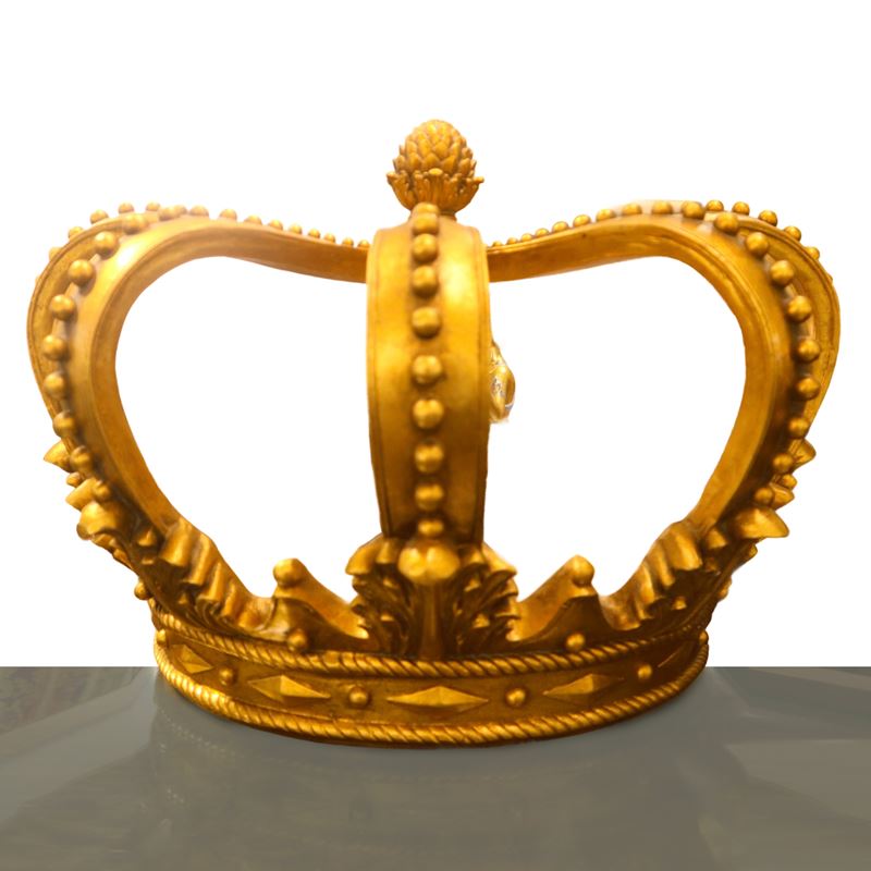 Corona ornamentale dorata, Grande