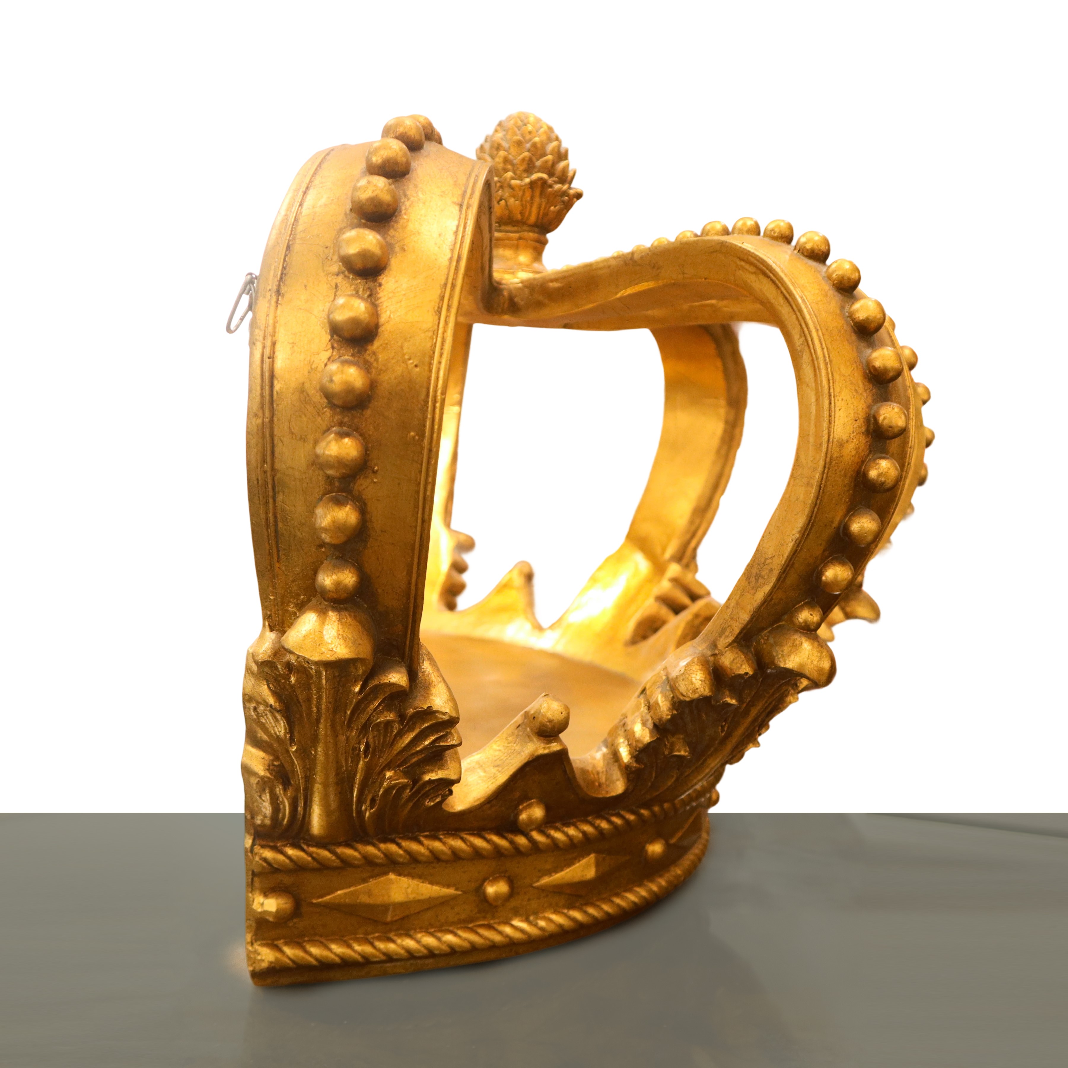 Corona ornamentale dorata, Grande
